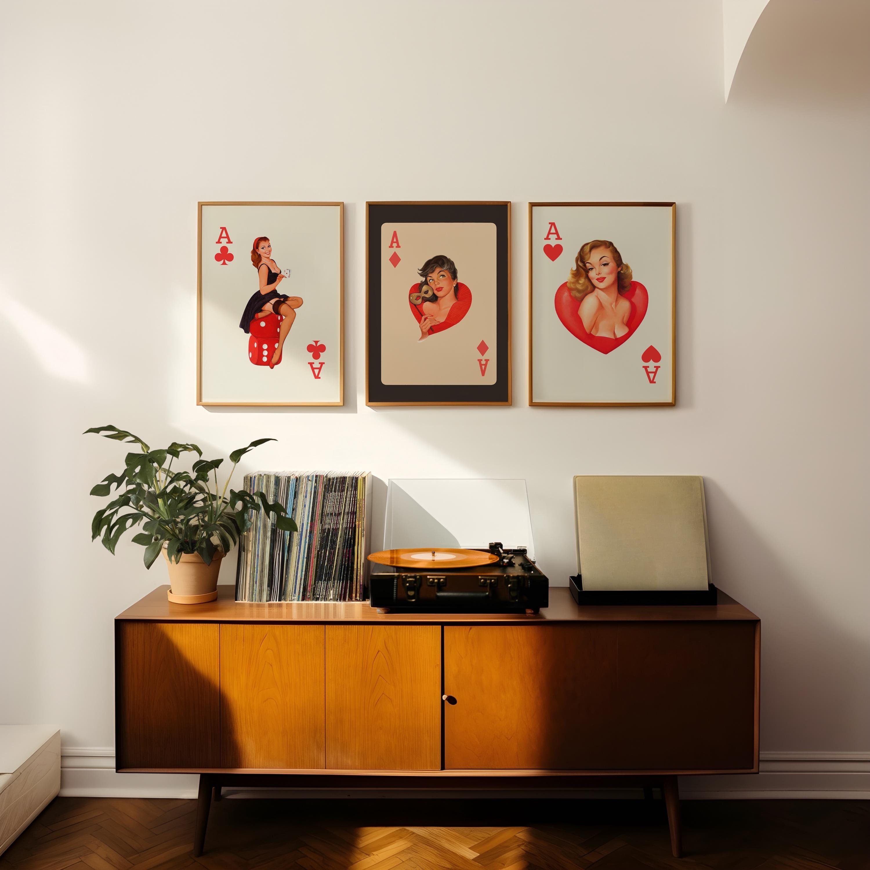 Gallery Wall Set of 3 Digital Art Prints