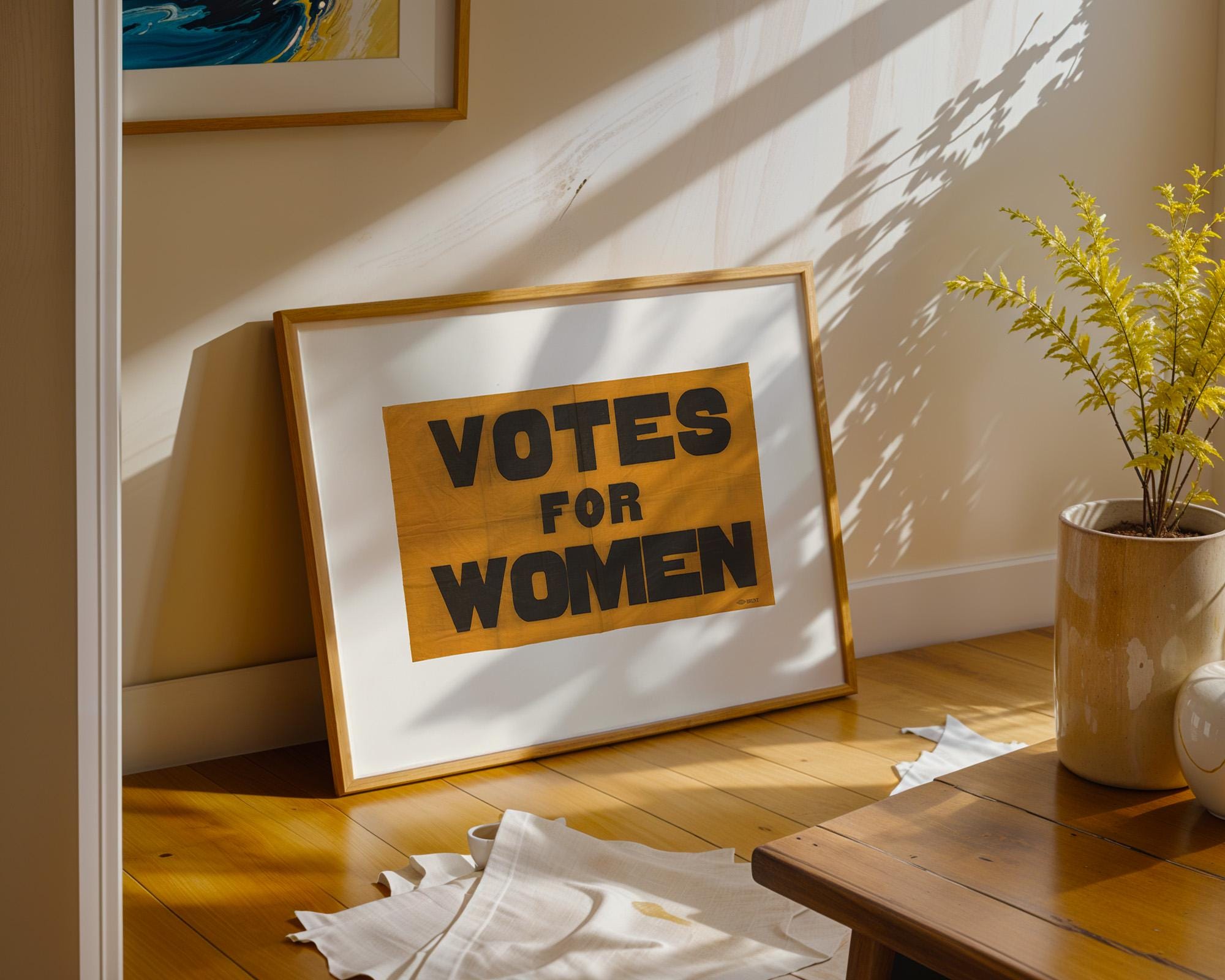 Feminist Poster, Votes for Women, Votes for Women Art, Vintage Flag Art, Votes for Women Print, Suffragette art print, gs print shoppe