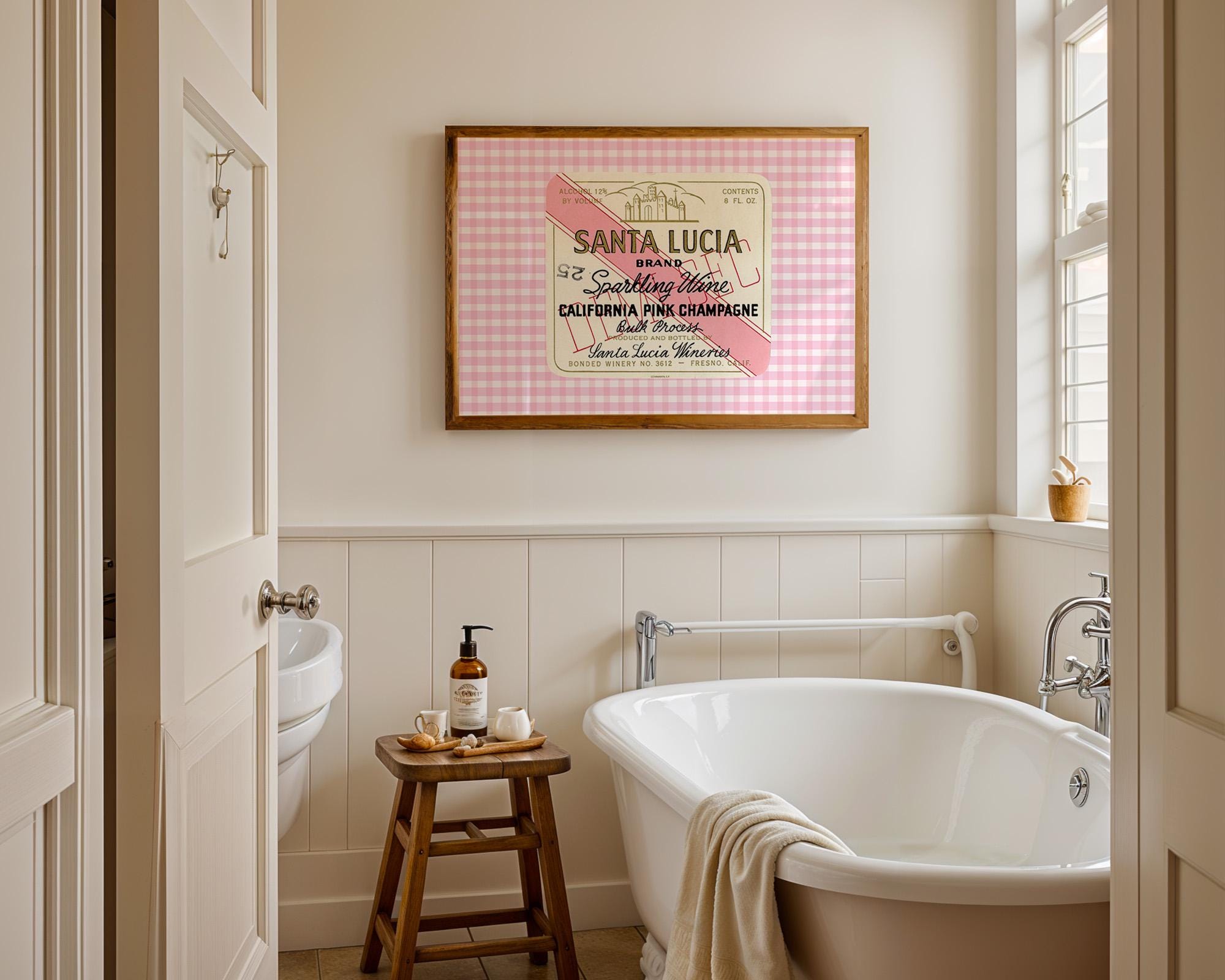 Pink Champagne Digital Art Print