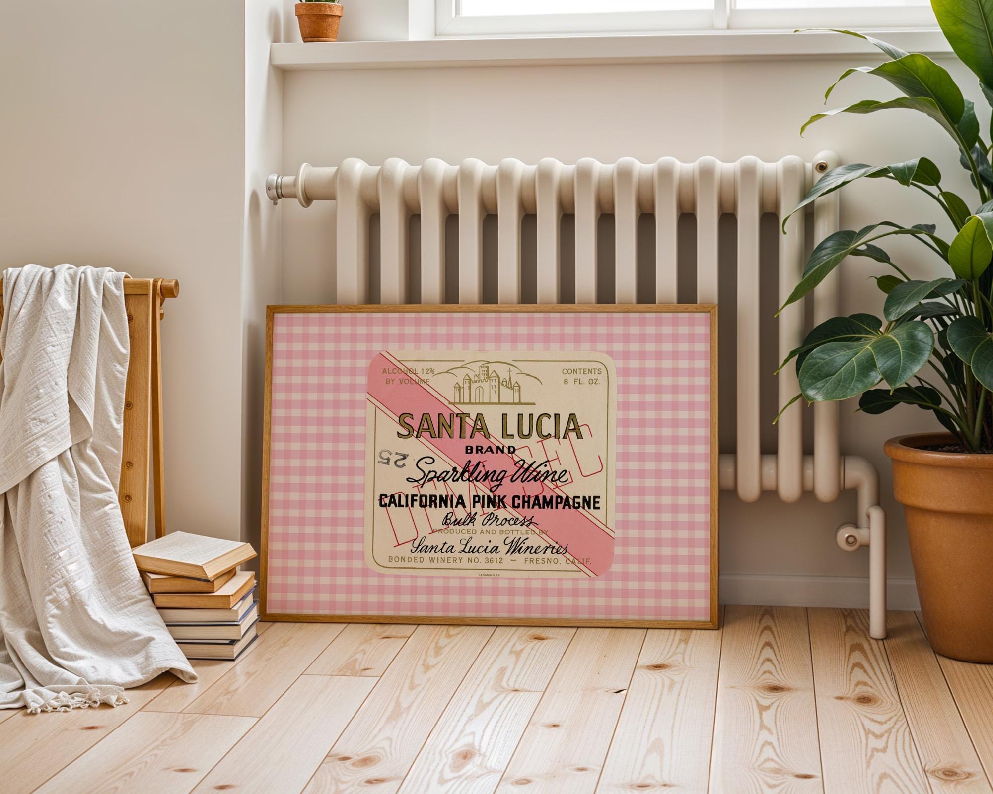 Pink Champagne Digital Art Print