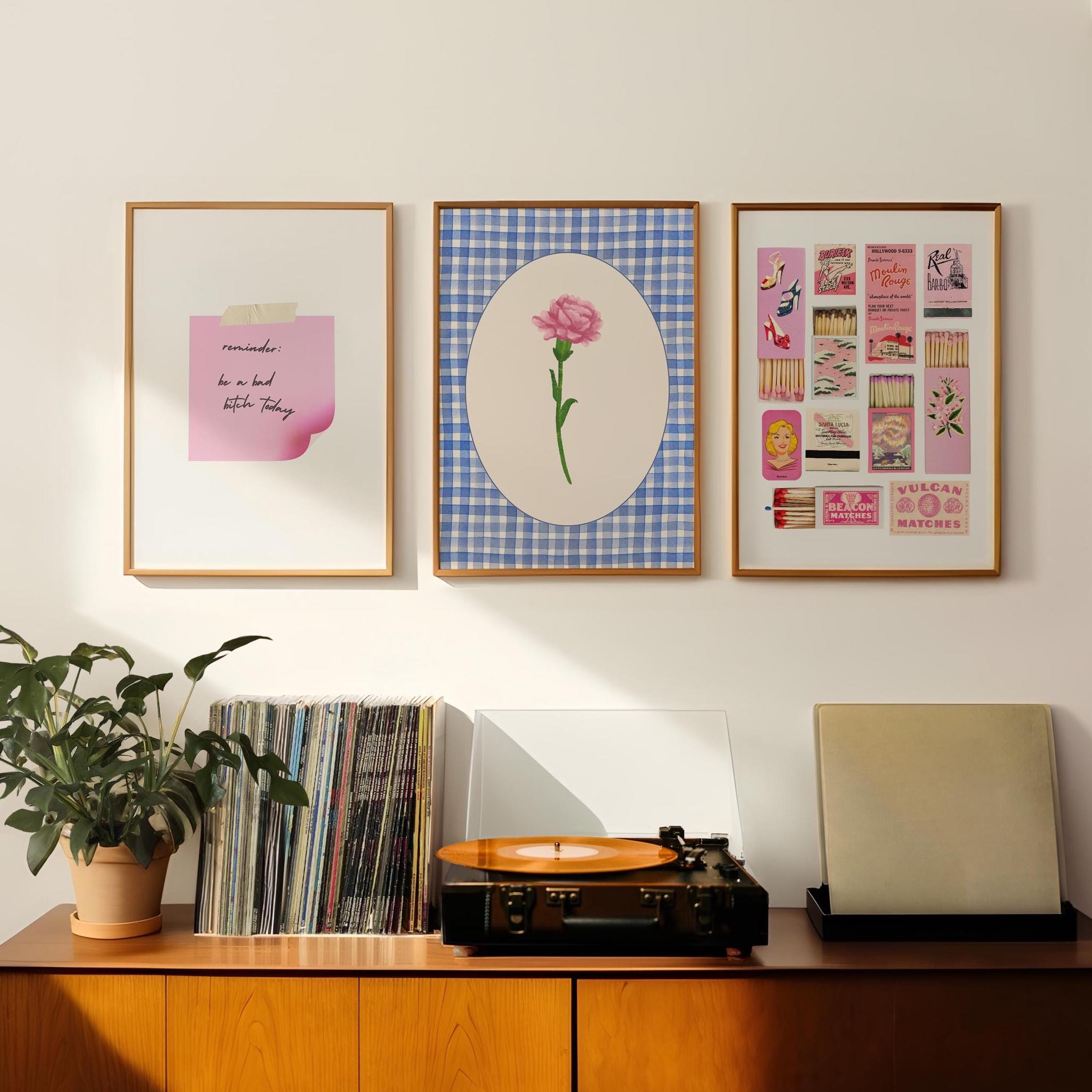 Gallery Wall Set of 3 Digital Art Prints