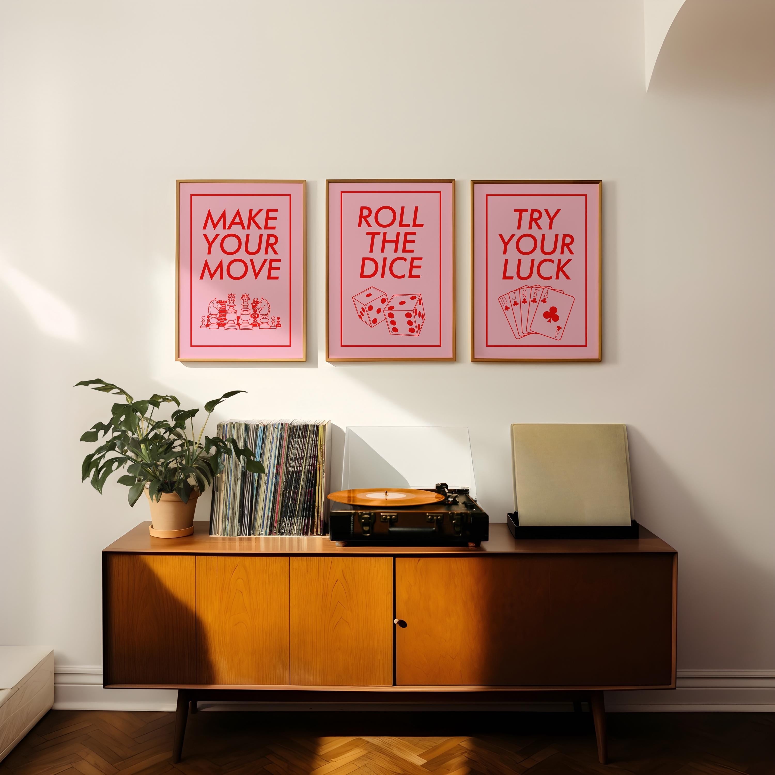 Gallery Wall Set of 3 Digital Art Prints