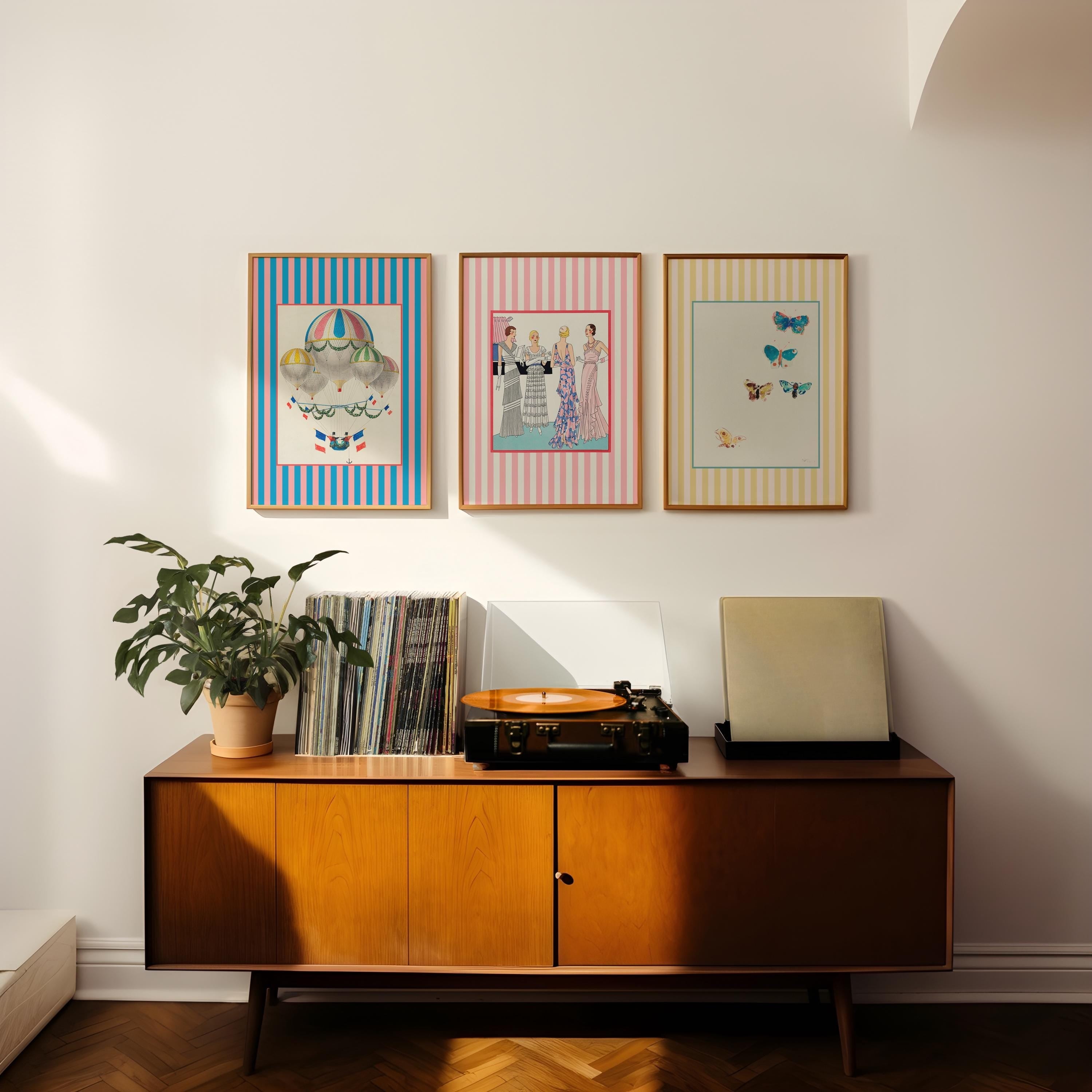 Gallery Wall Set of 3 Digital Art Prints
