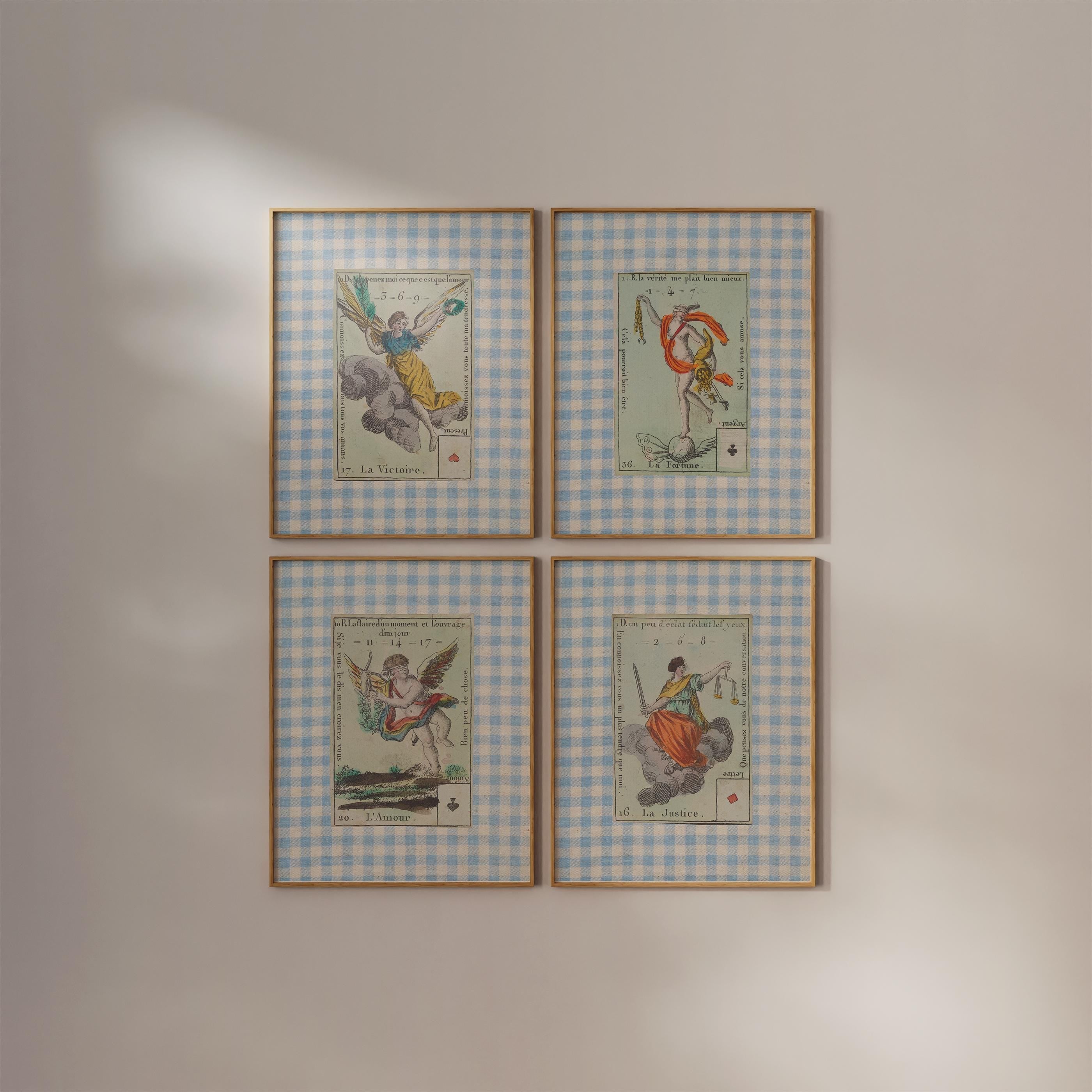 Gallery Wall Set of 4 Digital Art Prints