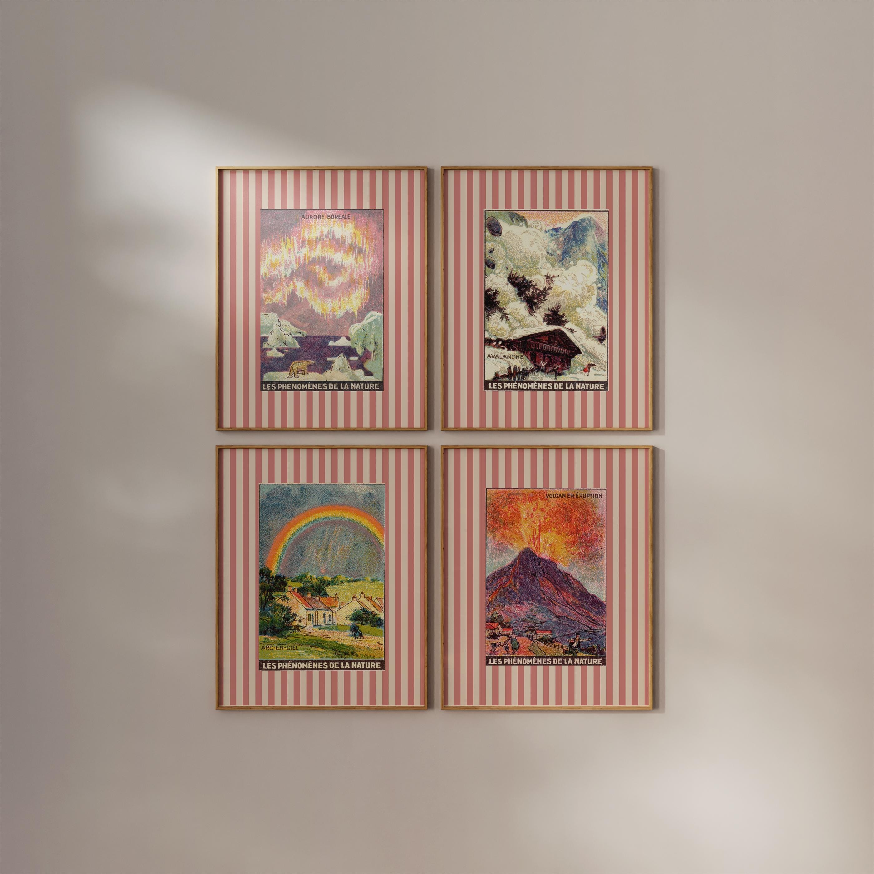 Gallery Wall Set of 4 Digital Art Prints