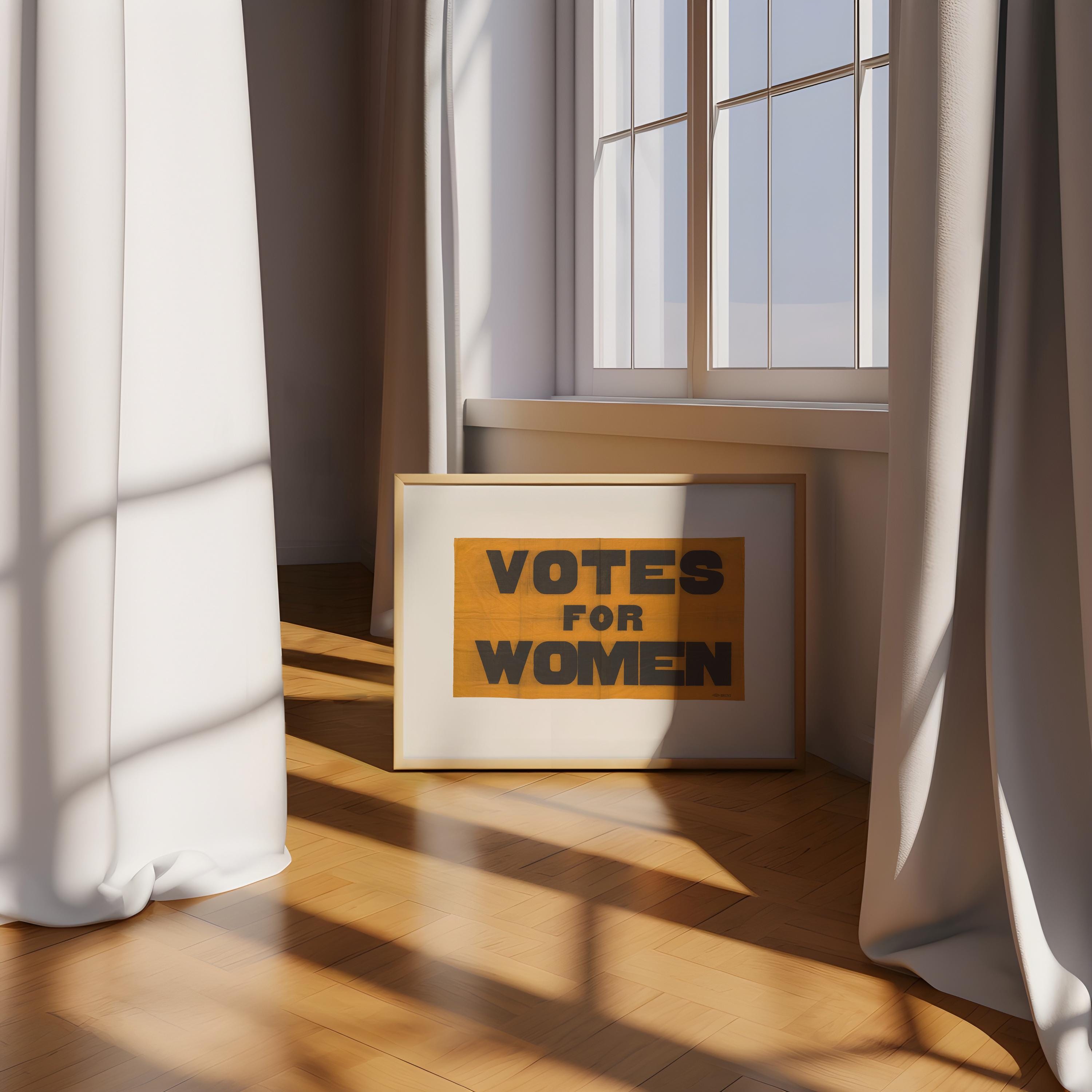 Feminist Poster, Votes for Women, Votes for Women Art, Vintage Flag Art, Votes for Women Print, Suffragette art print, gs print shoppe