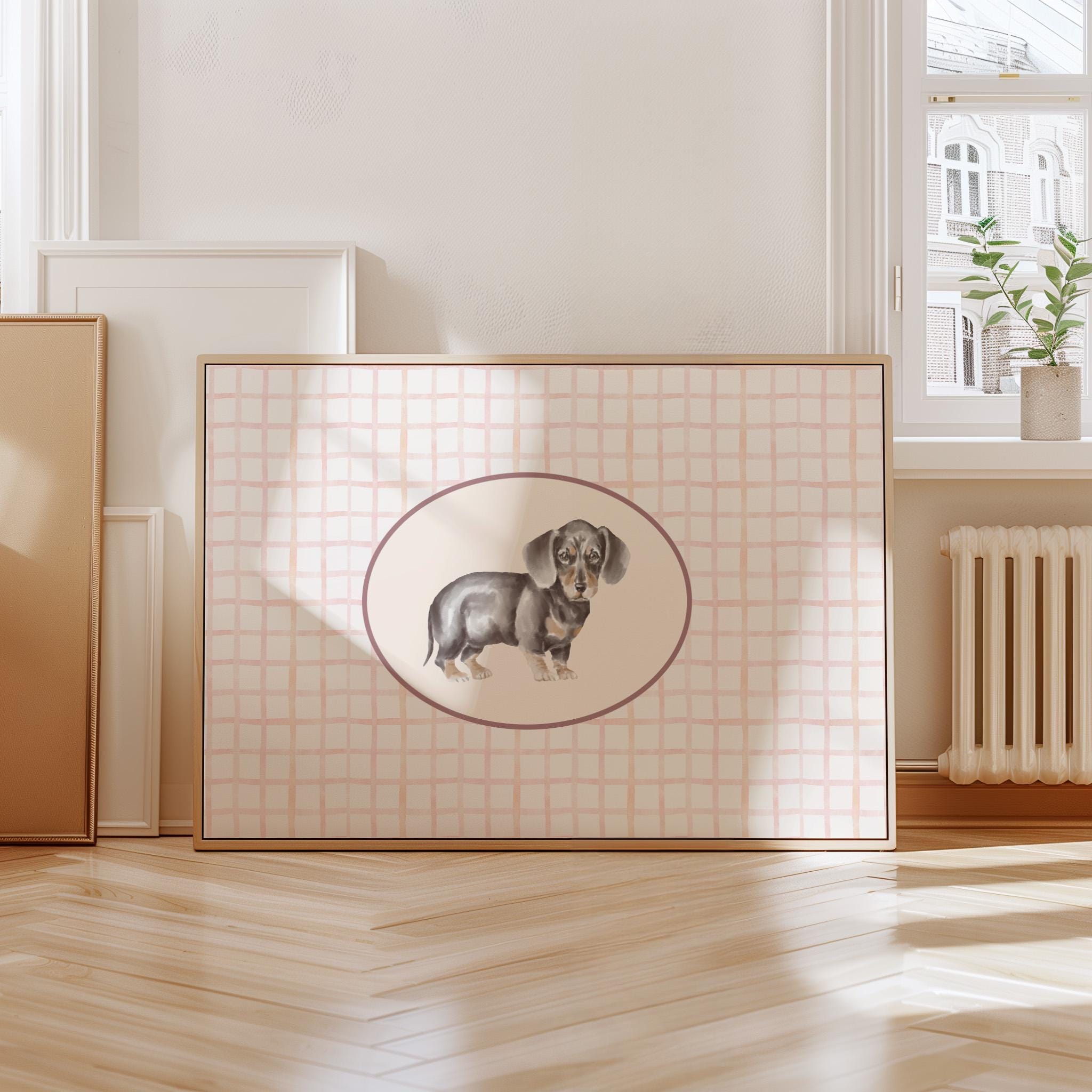 Girl&#39;s Room Art, Dog Print Vintage, Puppy Printable, Cottagecore Nursery, Vintage Aesthetic, Nursery Wall Art, Dog Nursery Decor