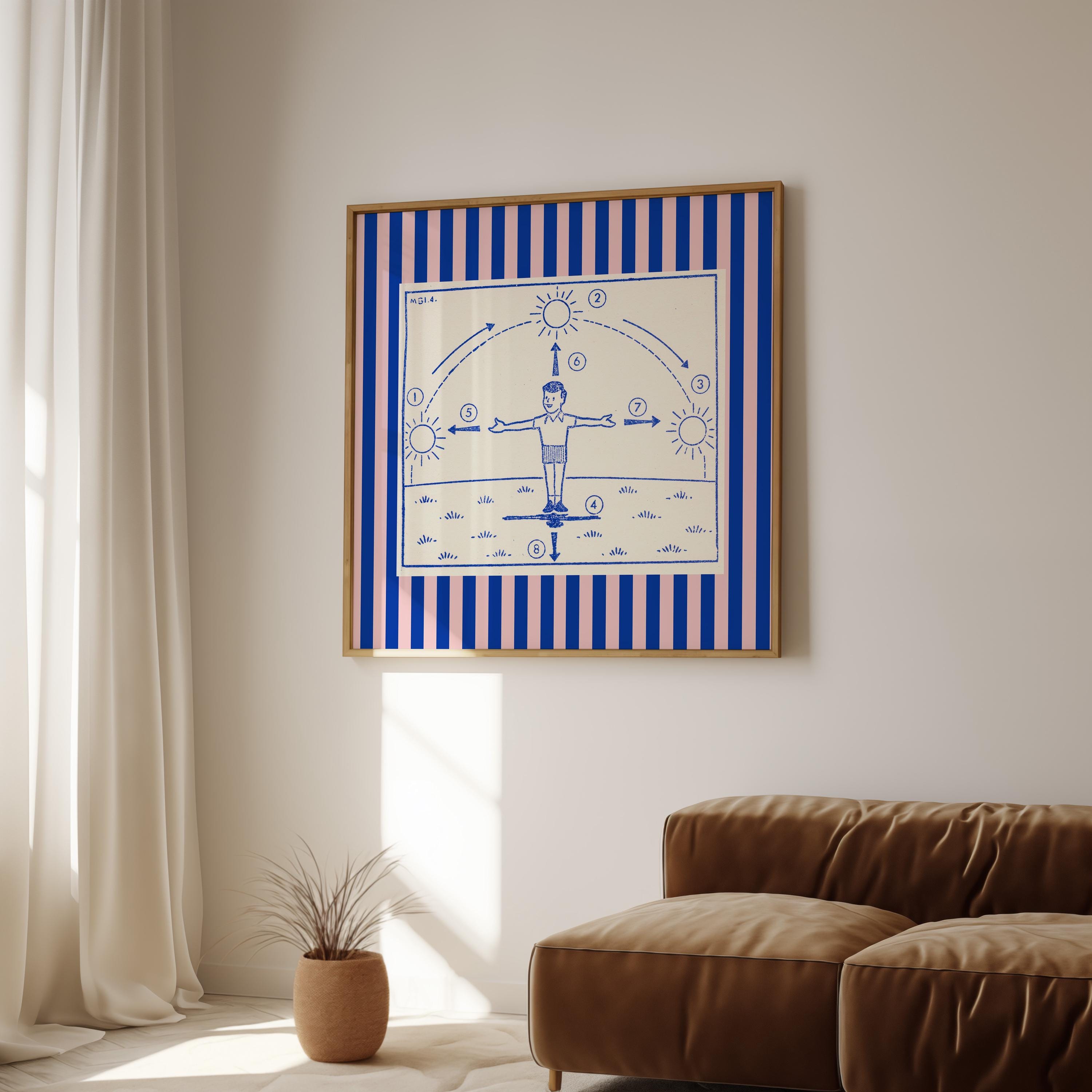 Kids Nursery Art, Outer space Poster, Astrology print, gs print shoppe, vintage astrology, digital download, square art print, digital art