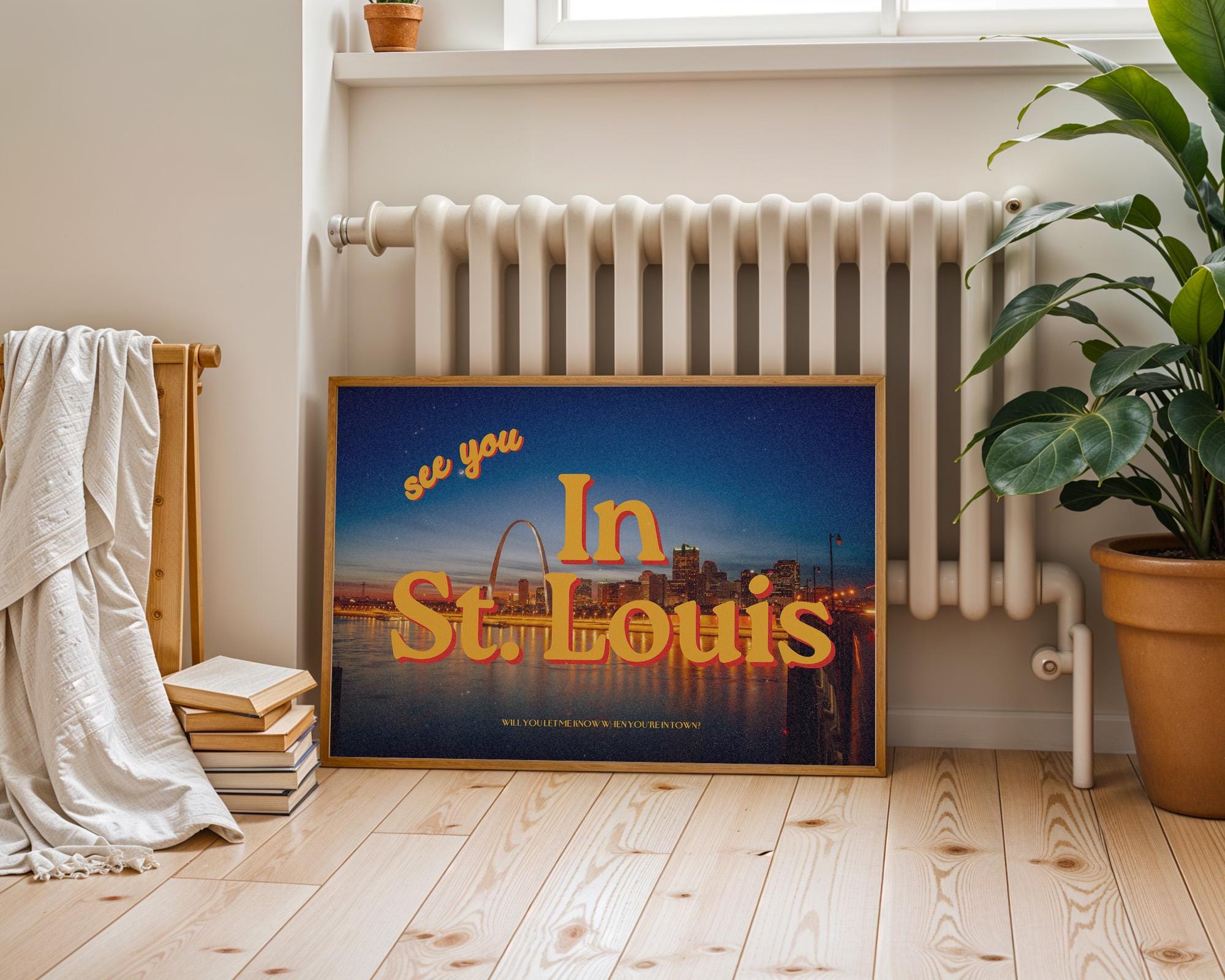 St. Louis print, st. Louis posters, St louis art prints, midwest posters, hometown art poster, gs print shoppe, retro art prints, location