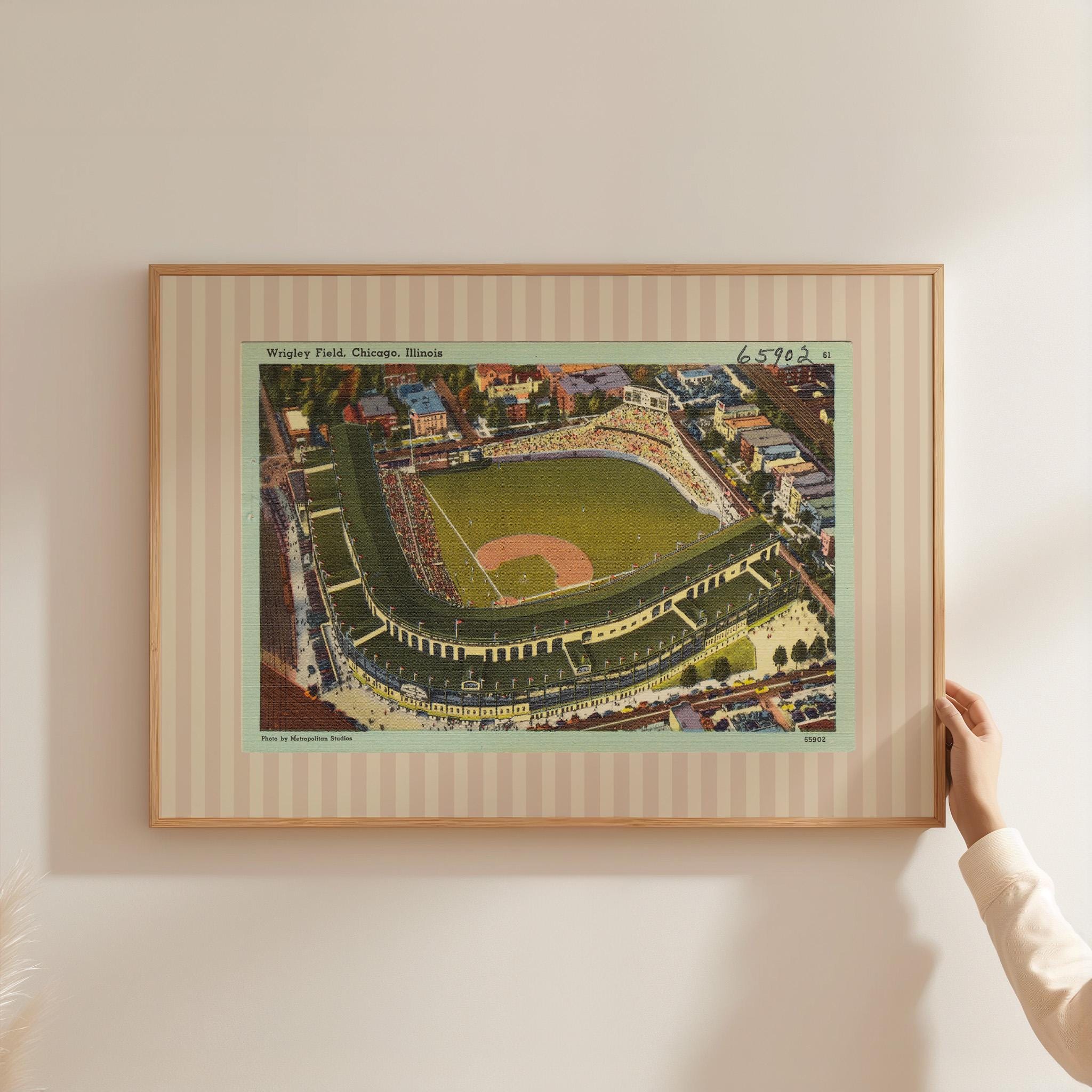 Digital Print, Chicago Gift, Chicago Decor, Chicago Poster, GS Print Shoppe, Wrigley Field Art, Nursery Art Print, Baseball print