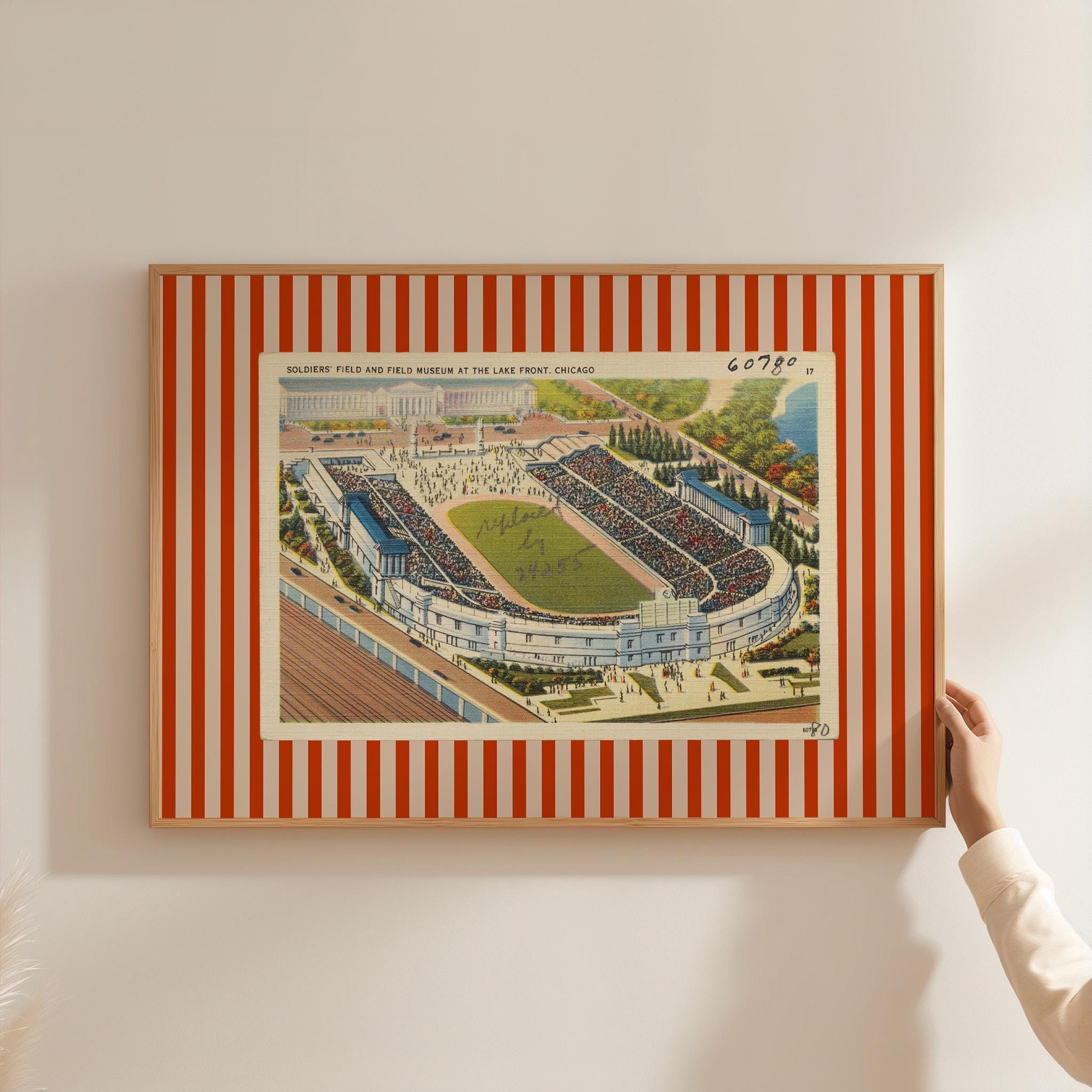 Digital Print, Chicago Gift, Chicago Art, Chicago Poster, GS Print Shoppe, Soldier Field, Nursery Art Print, Football art print, sport decor