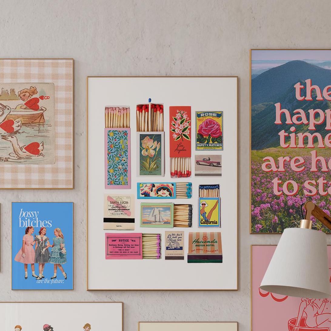Set of 15 Posters, Pink Printables, Apartment Art Prints, Trendy Decor, Poster Bundle, Floral Posters, Digital Downloads, GS Print Shoppe