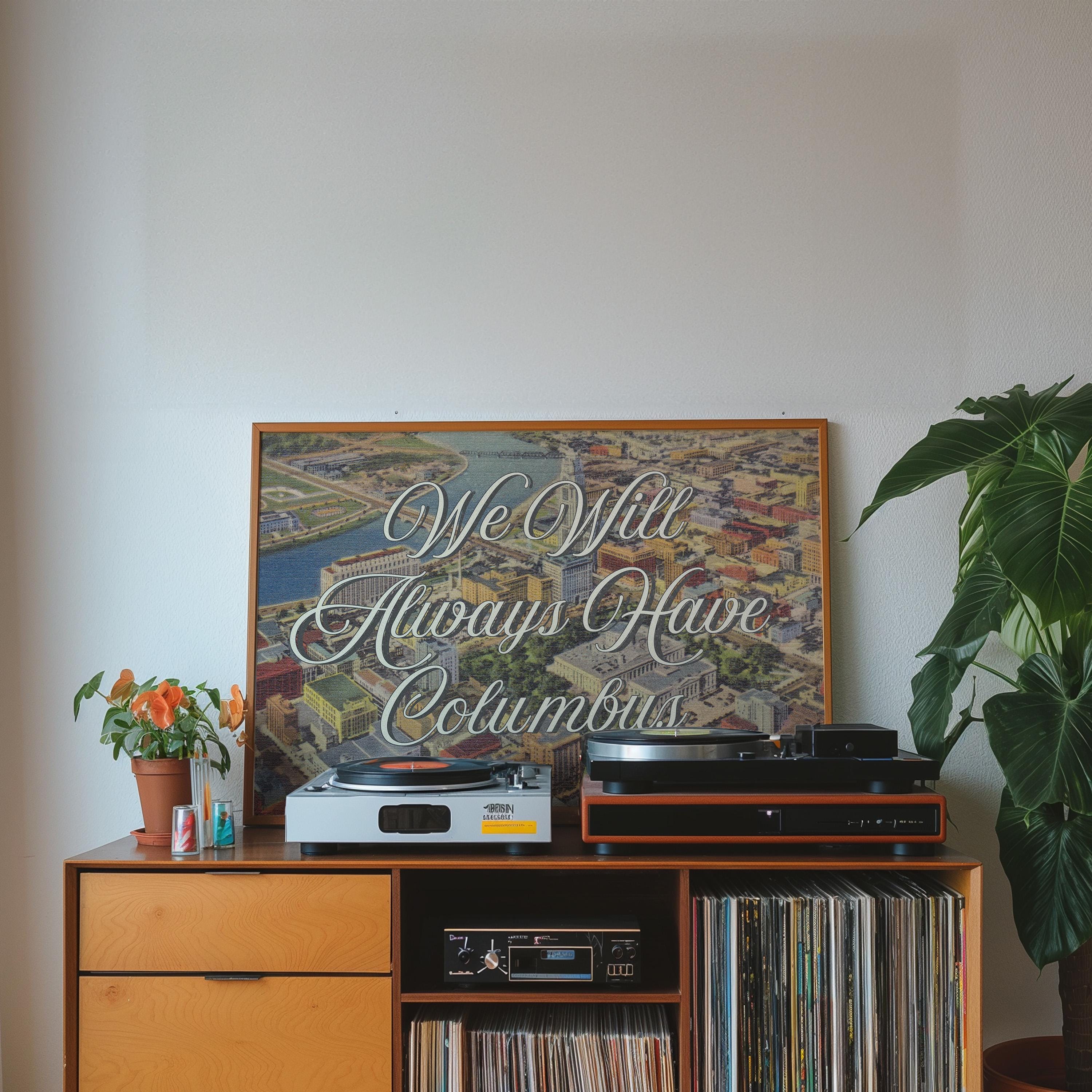 Digital Art print, Columbus Decor, Columbus ohio art, ohio art prints, ohio decor, columbus ohio poster, columbus gift, gs print shoppe