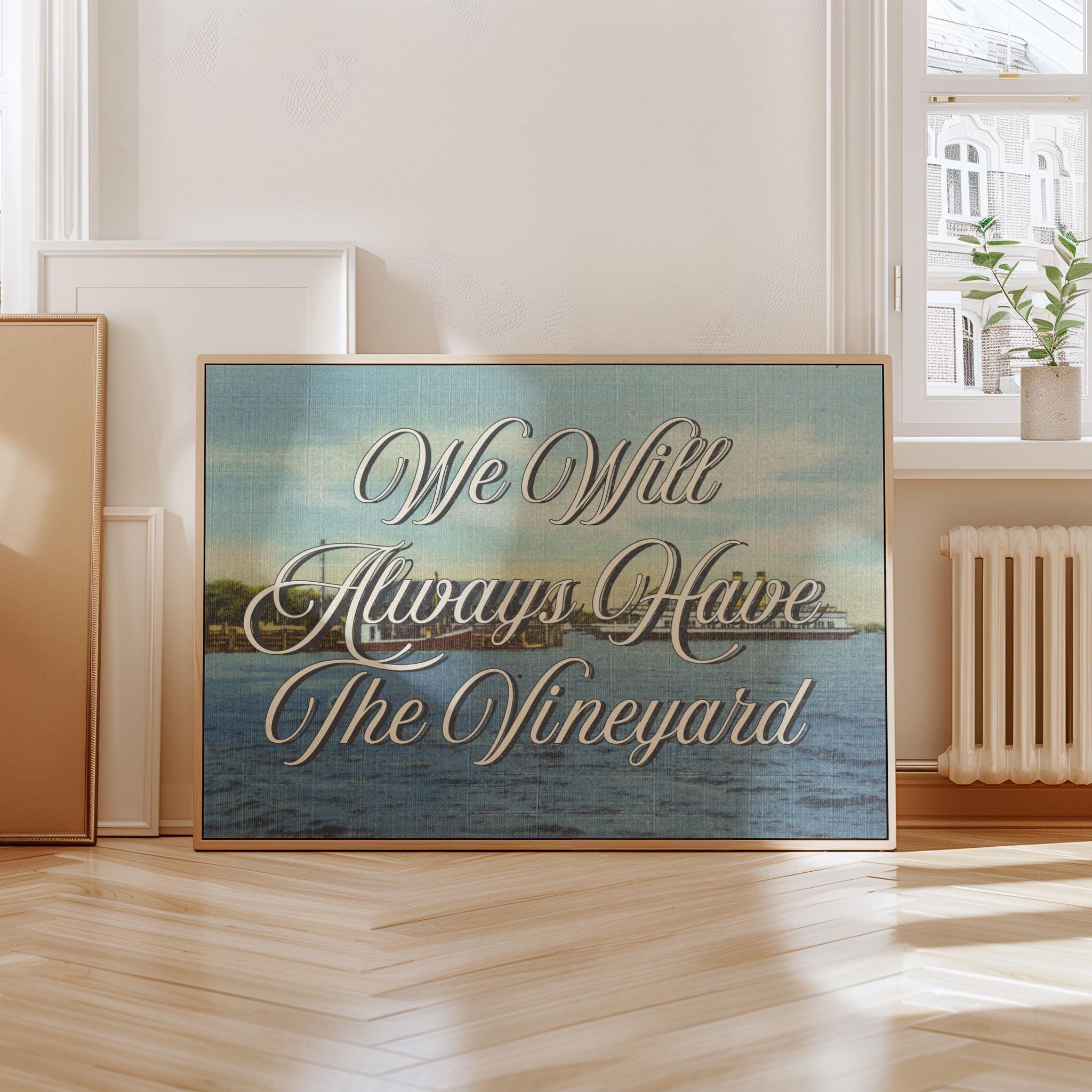 Digital Download, Marthas Vineyard Art Print, Marthas Vineyard Poster, Coastal Art, Massachusetts art print, gs print shoppe, vintage art