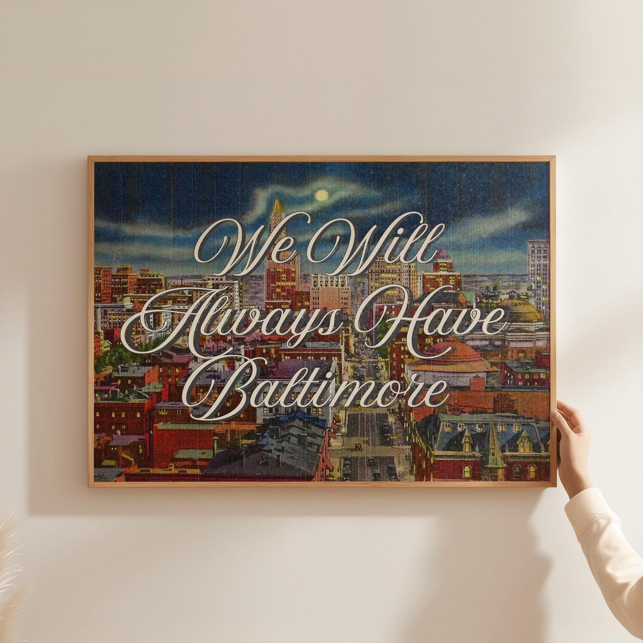 Baltimore Digital Prints, Baltimore art, Retro Photograph Prints, Retro City Art Print, Vintage Art, Baltimore Decor, Baltimore Gift