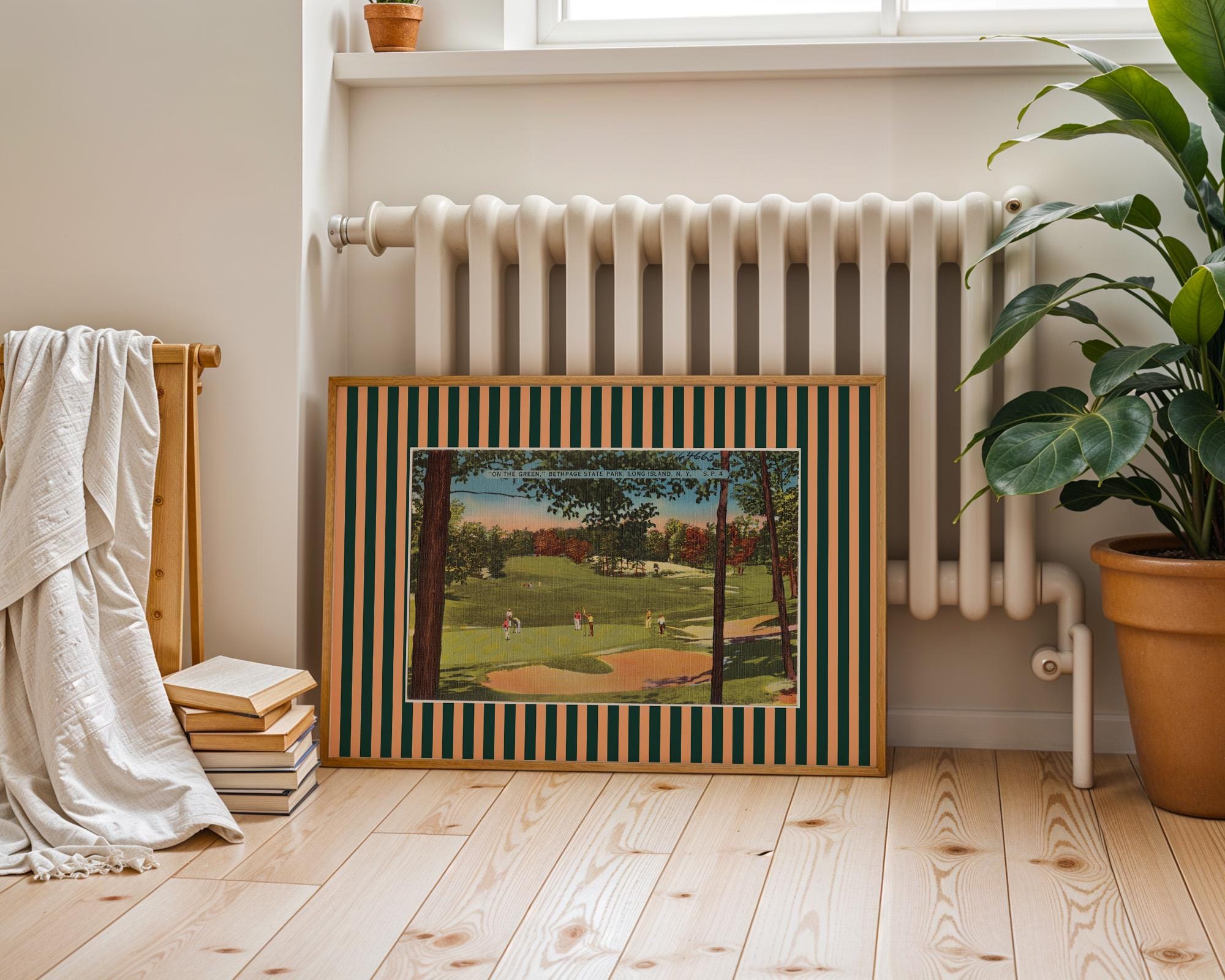 Golfers Print, Golf course Art, Retro Gift for Golfer Dad, Horizontal Vintage, Office Decor, Golf Poster, Golfing Art Print, GS print Shoppe