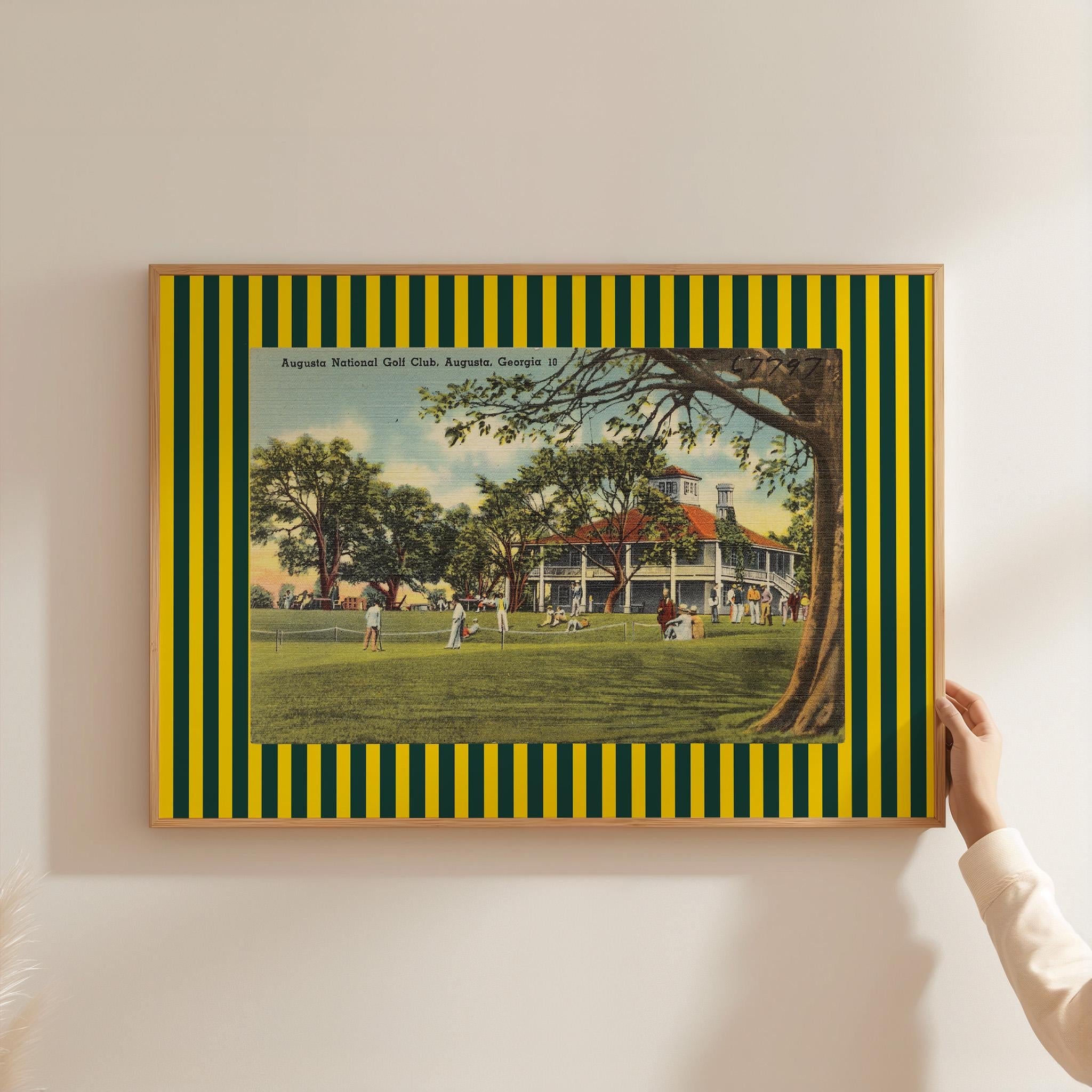 Golfers Print, Augusta Art, Retro Gift for Golfer Dad, Horizontal Vintage, Office Decor, Golf Poster, The Masters Art Print, GS print Shoppe
