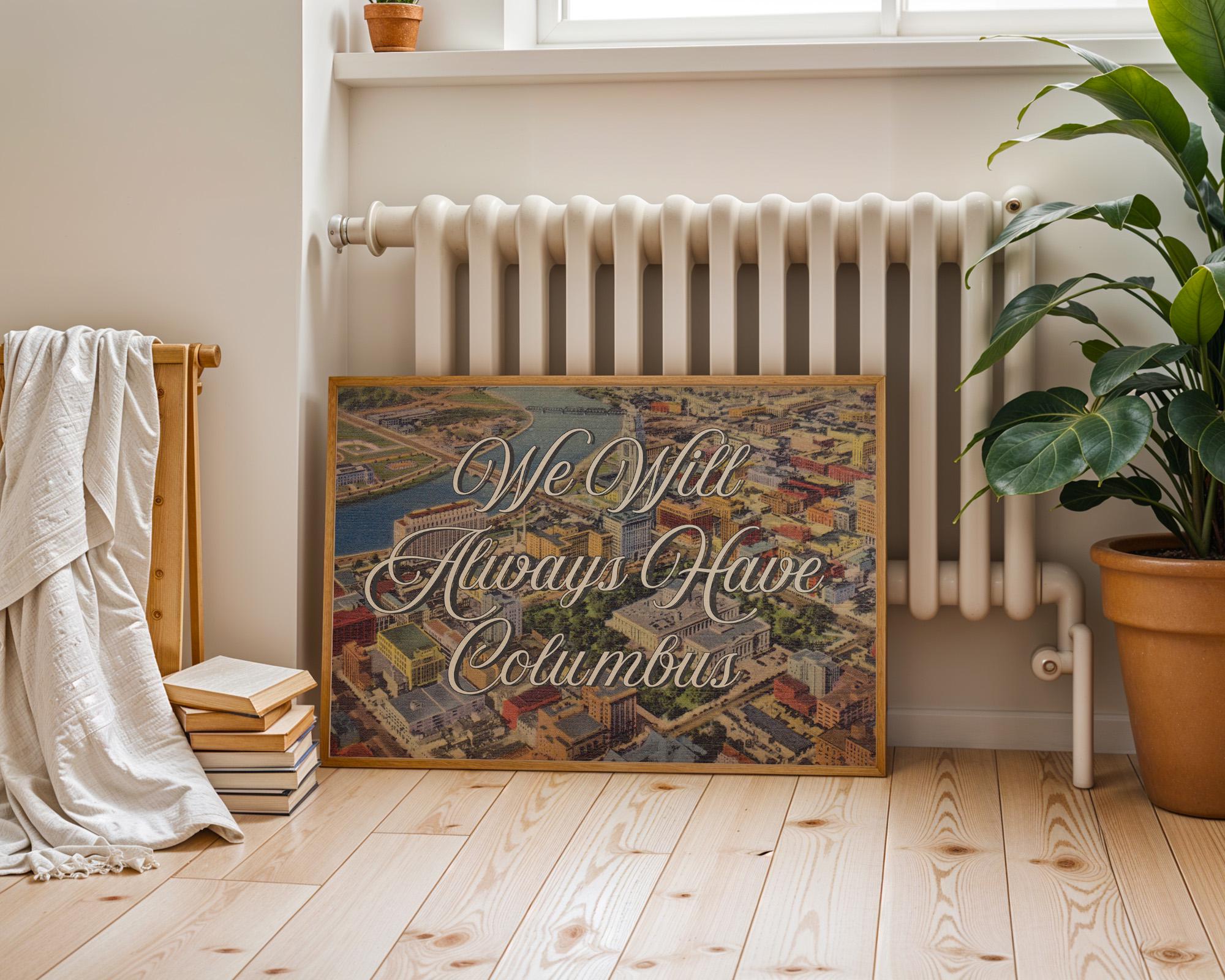 Digital Art print, Columbus Decor, Columbus ohio art, ohio art prints, ohio decor, columbus ohio poster, columbus gift, gs print shoppe