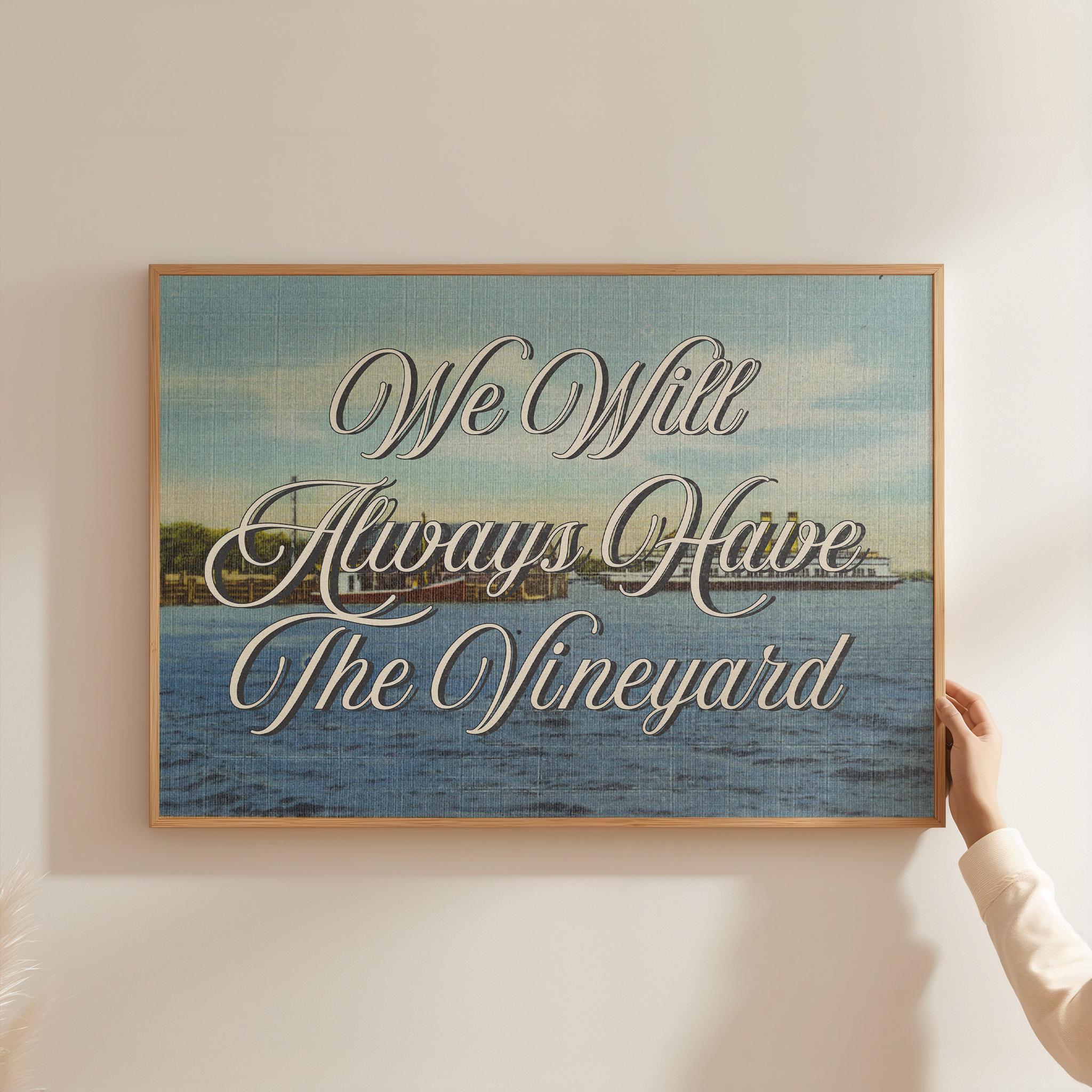 Digital Download, Marthas Vineyard Art Print, Marthas Vineyard Poster, Coastal Art, Massachusetts art print, gs print shoppe, vintage art
