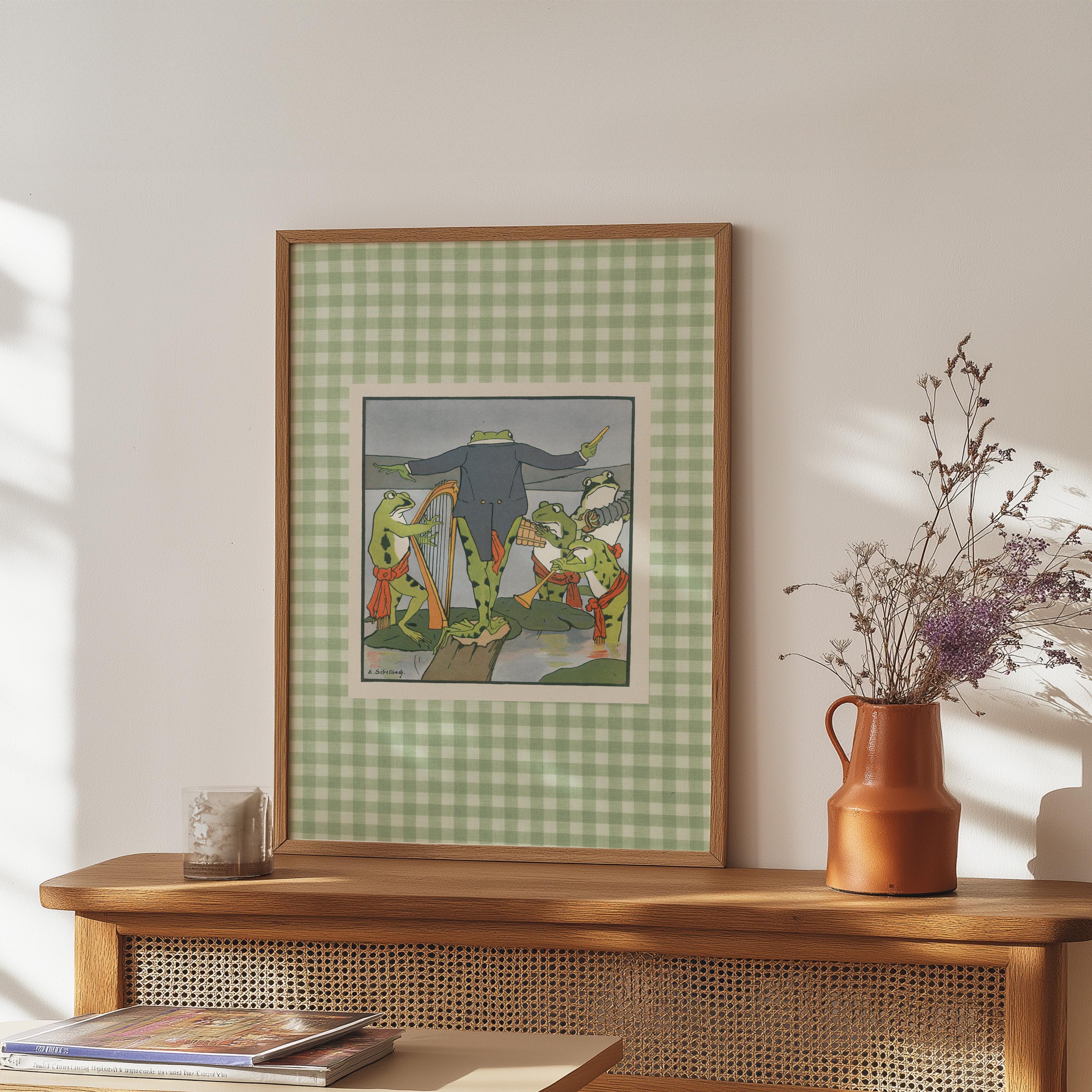 Fairytale Toad Vintage Digital Art Print