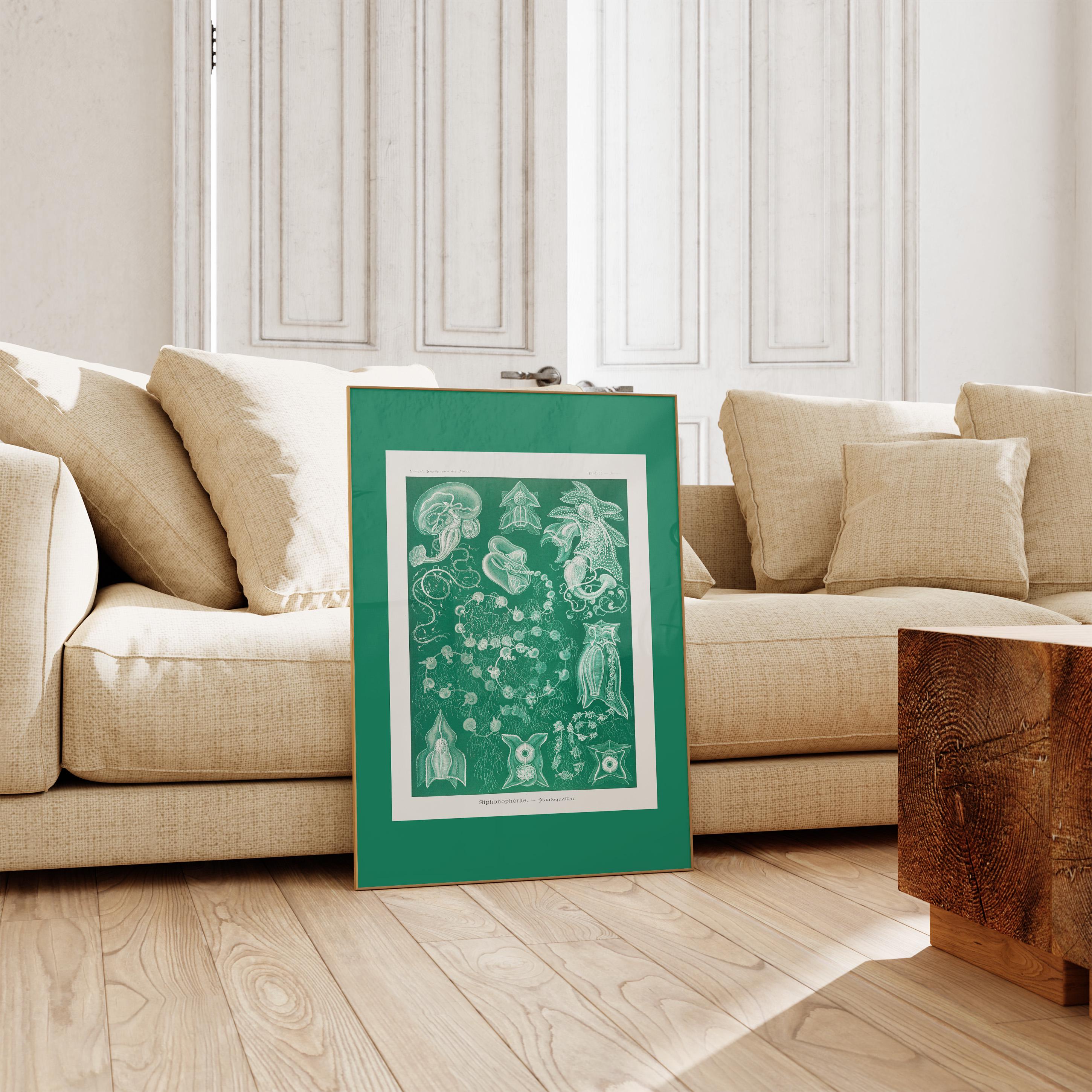 Sea illustration, PRINTABLE ART Nautical Art, Ocean nursery decor, kids boys wall art, ocean wall art, marine life decor, Green art