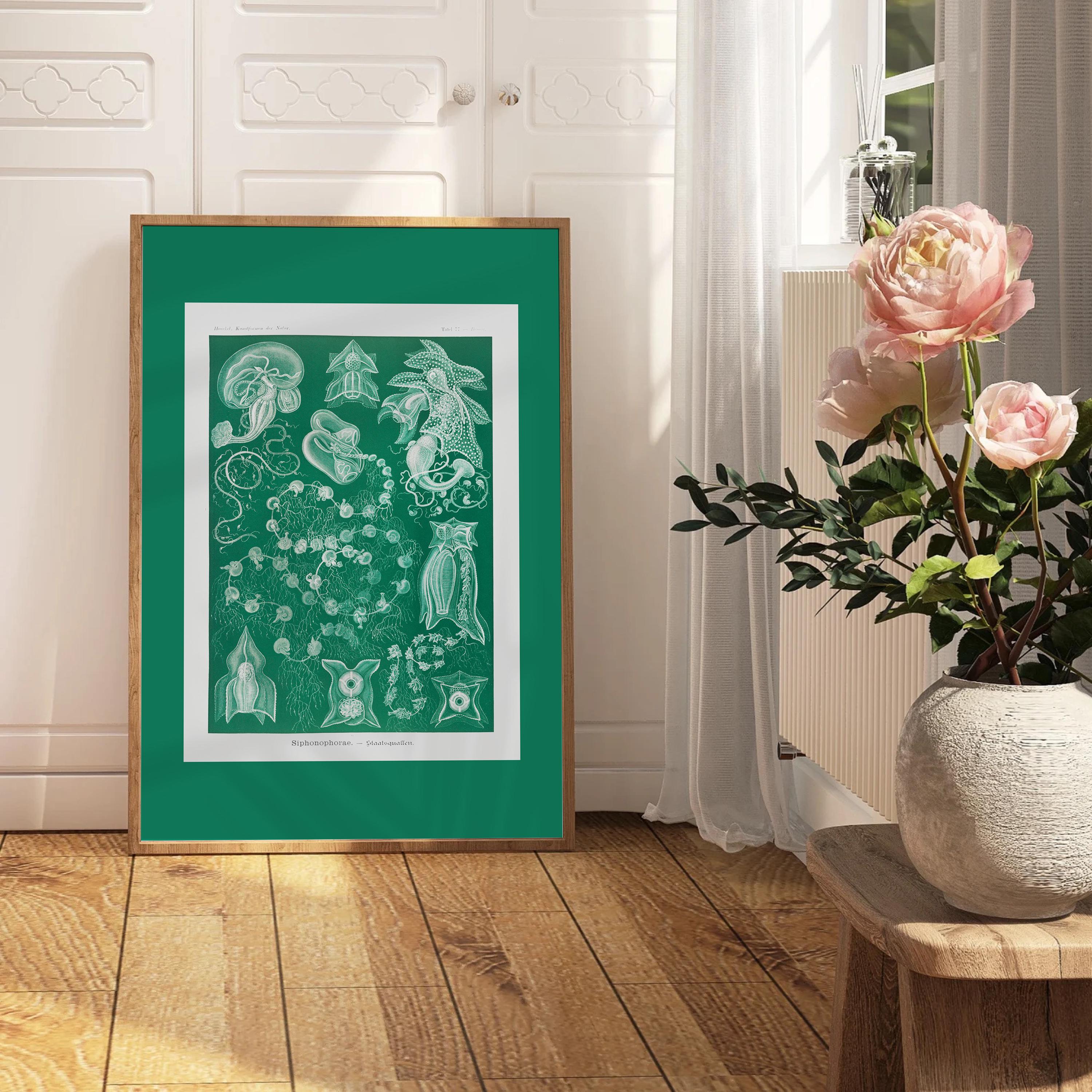 Sea illustration, PRINTABLE ART Nautical Art, Ocean nursery decor, kids boys wall art, ocean wall art, marine life decor, Green art