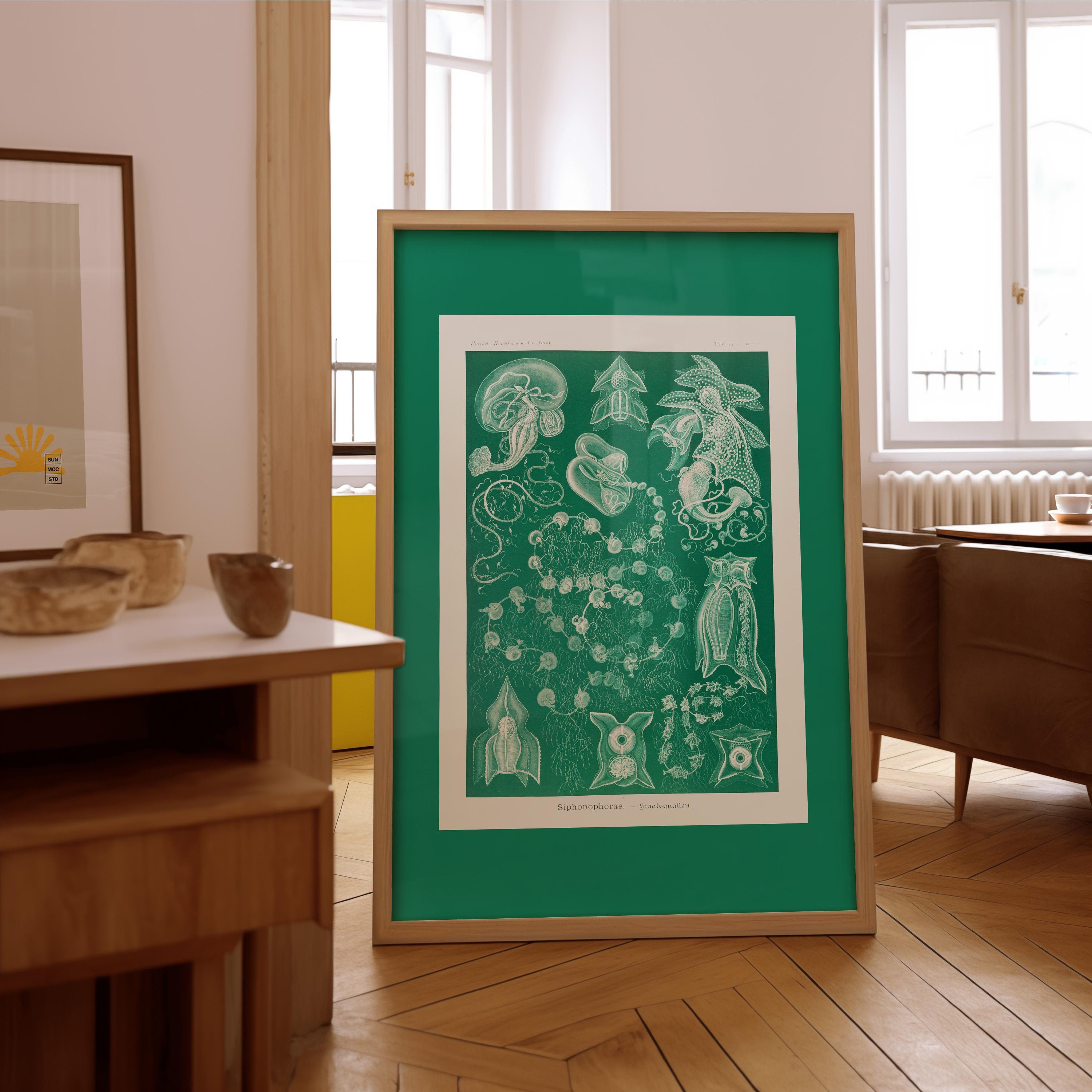 Sea illustration, PRINTABLE ART Nautical Art, Ocean nursery decor, kids boys wall art, ocean wall art, marine life decor, Green art