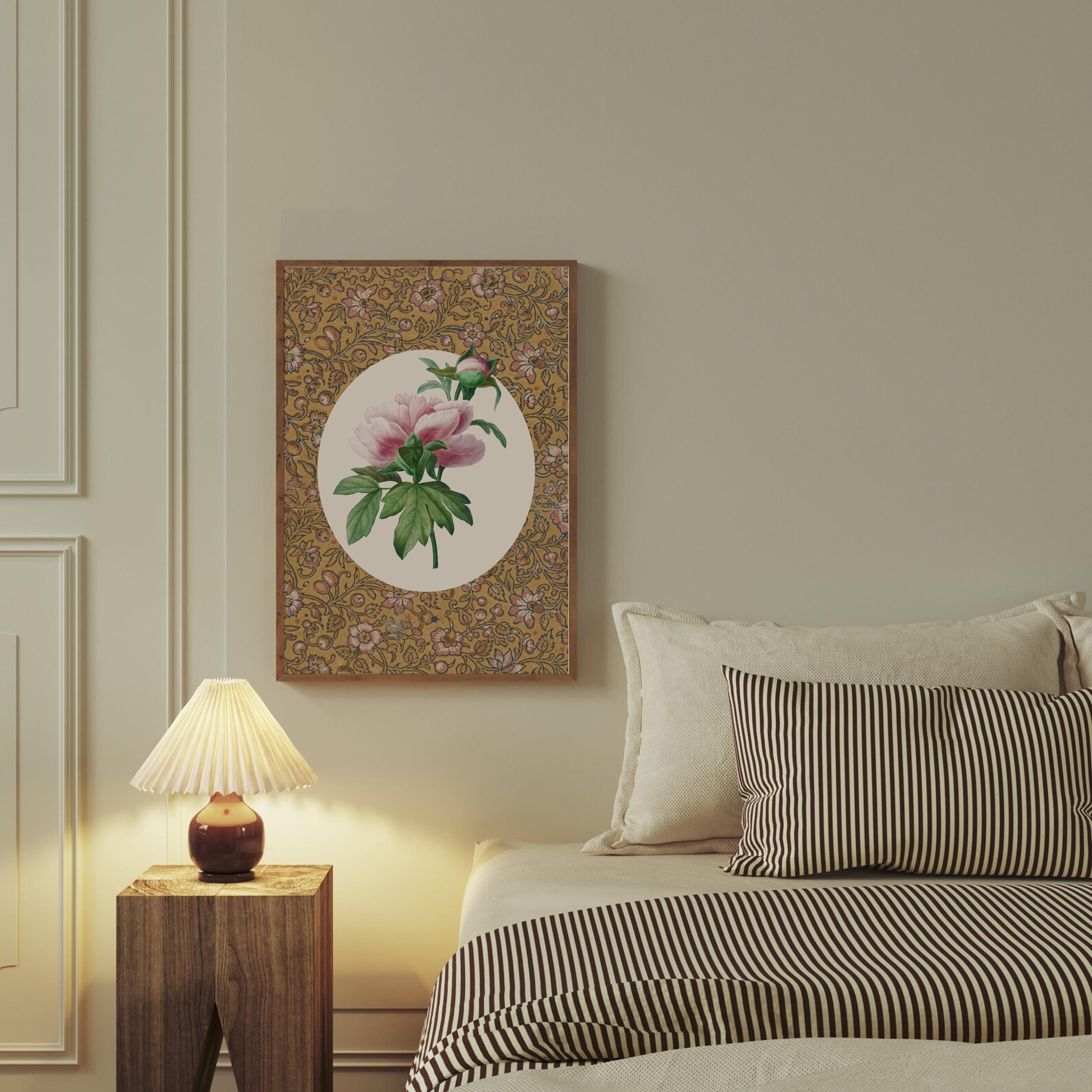 Modern Southern Floral Wall Art, Coastal Grandma Digital Download, Preppy Grandmillennial Art, Instant Southern Art, Wall Decor Print