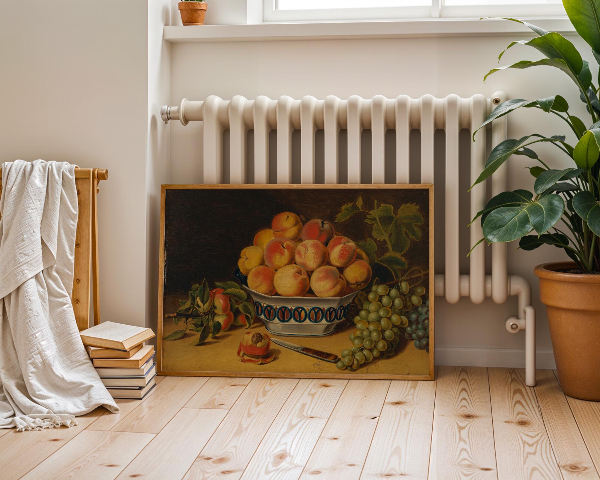 Oranges Art Print, Breakfast Art, Apartment Wall Art, Kitchen Decor, Vintage Art, Still Life, Trendy French, Wall Decor, Kitchen Art