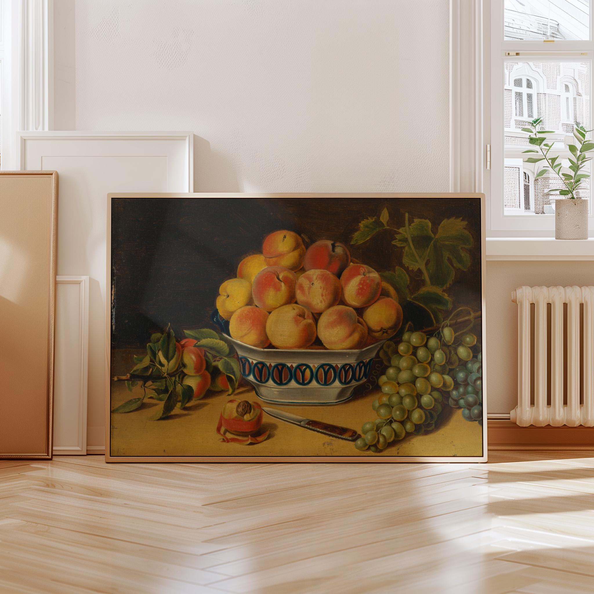 Oranges Art Print, Breakfast Art, Apartment Wall Art, Kitchen Decor, Vintage Art, Still Life, Trendy French, Wall Decor, Kitchen Art