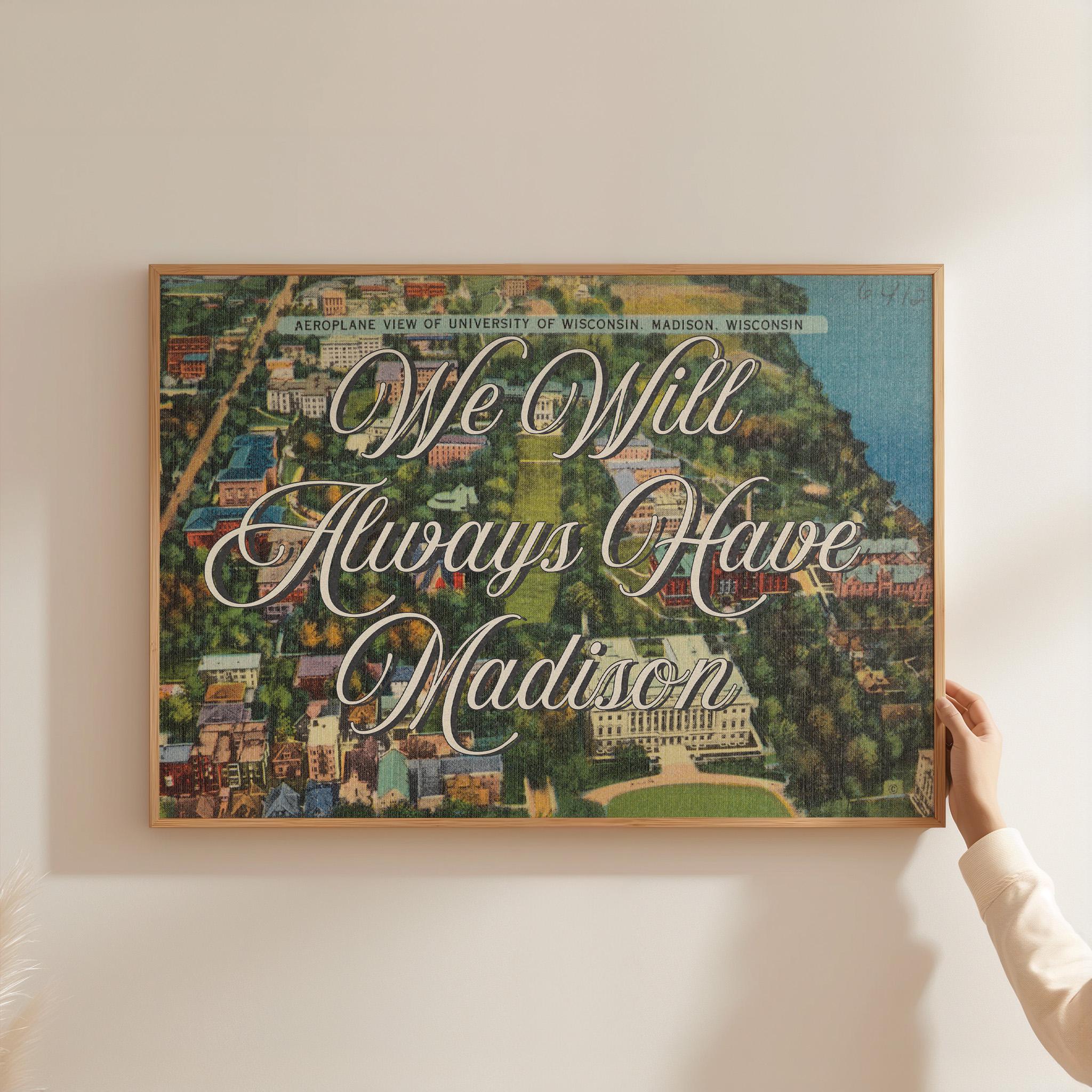 Wisconsin Art, Digital Print, Madison Gift, Madison Decor, University of Wisconsin Poster, GS Print Shoppe, Madison Art Print, College Decor