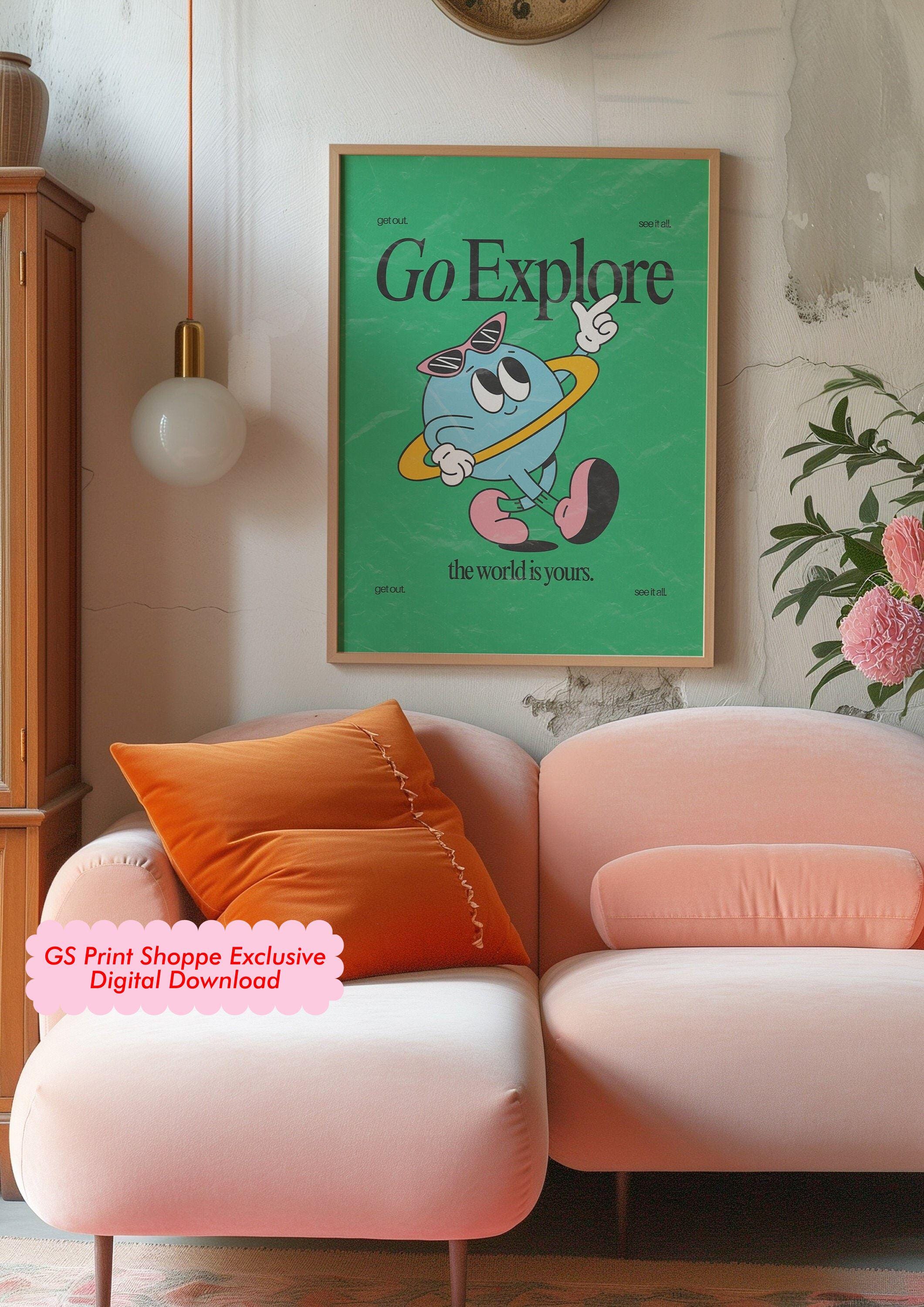 Go Explore Digital Art Print