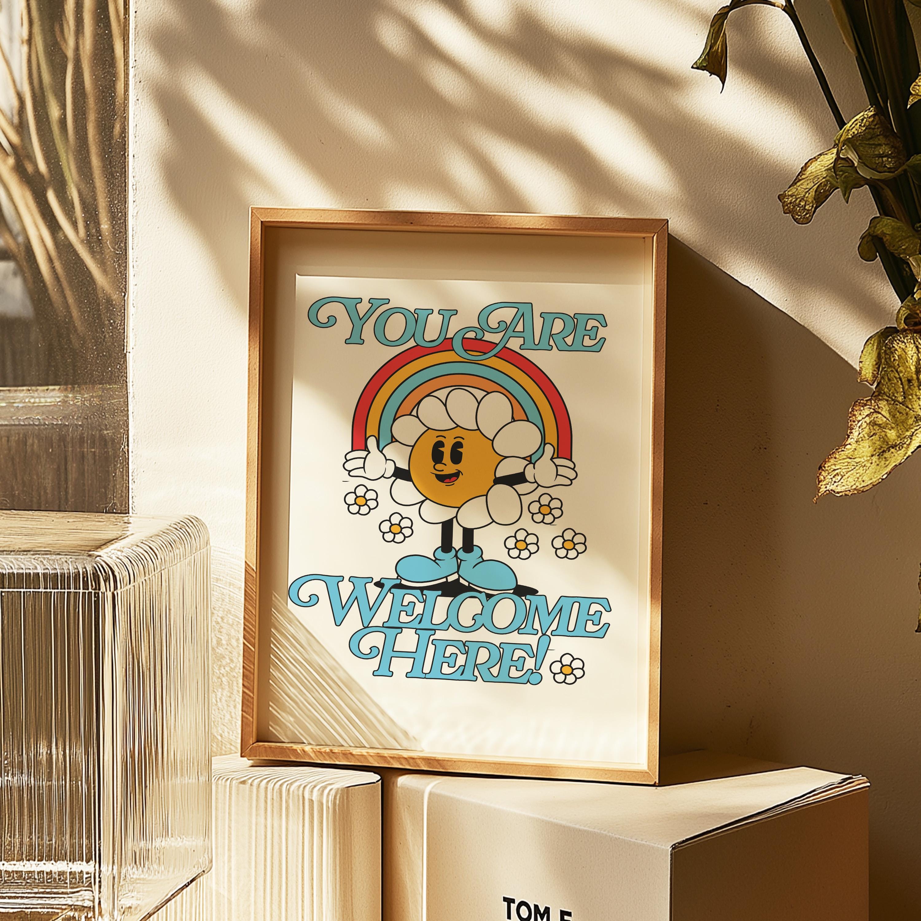 Everyone is Welcome Here Sign | Safe Space Poster & Diversity Classroom Decor | Inclusive All Are Welcome Here Print, LGBTQIA Art