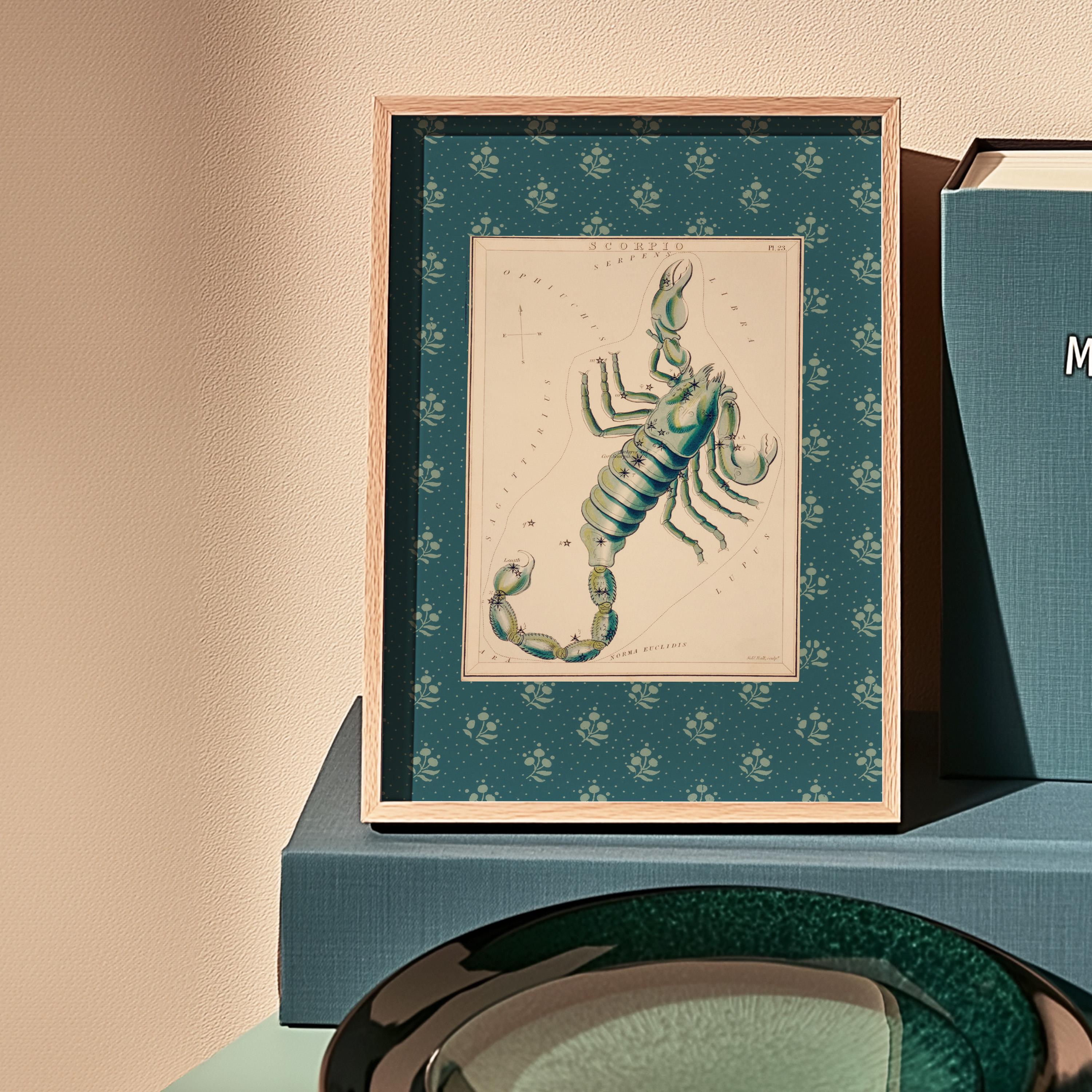 Scorpio Poster - Vintage Astrology Wall Art, Cosmos Solar System Print, Stars Map Home Decor, Zodiac Art for Astrology Lovers