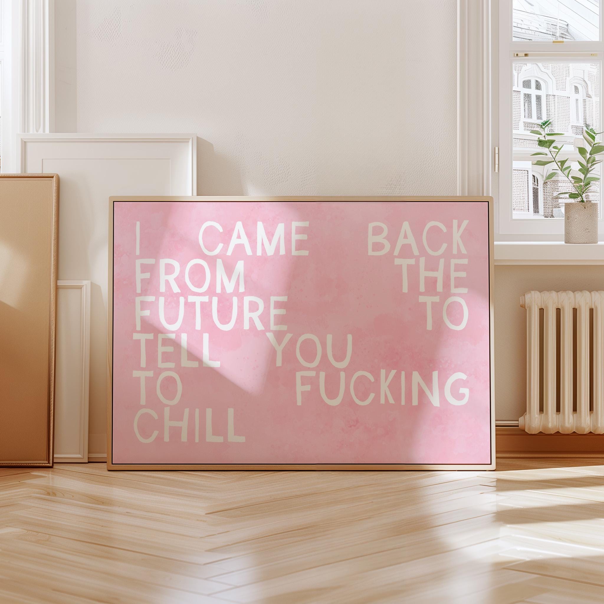 Apartment Wall Art, Girl Decor, Typography Print, Living Room Decor, Girly Bedroom, Pink Print, Striped Typography Art, Girly Wall Art