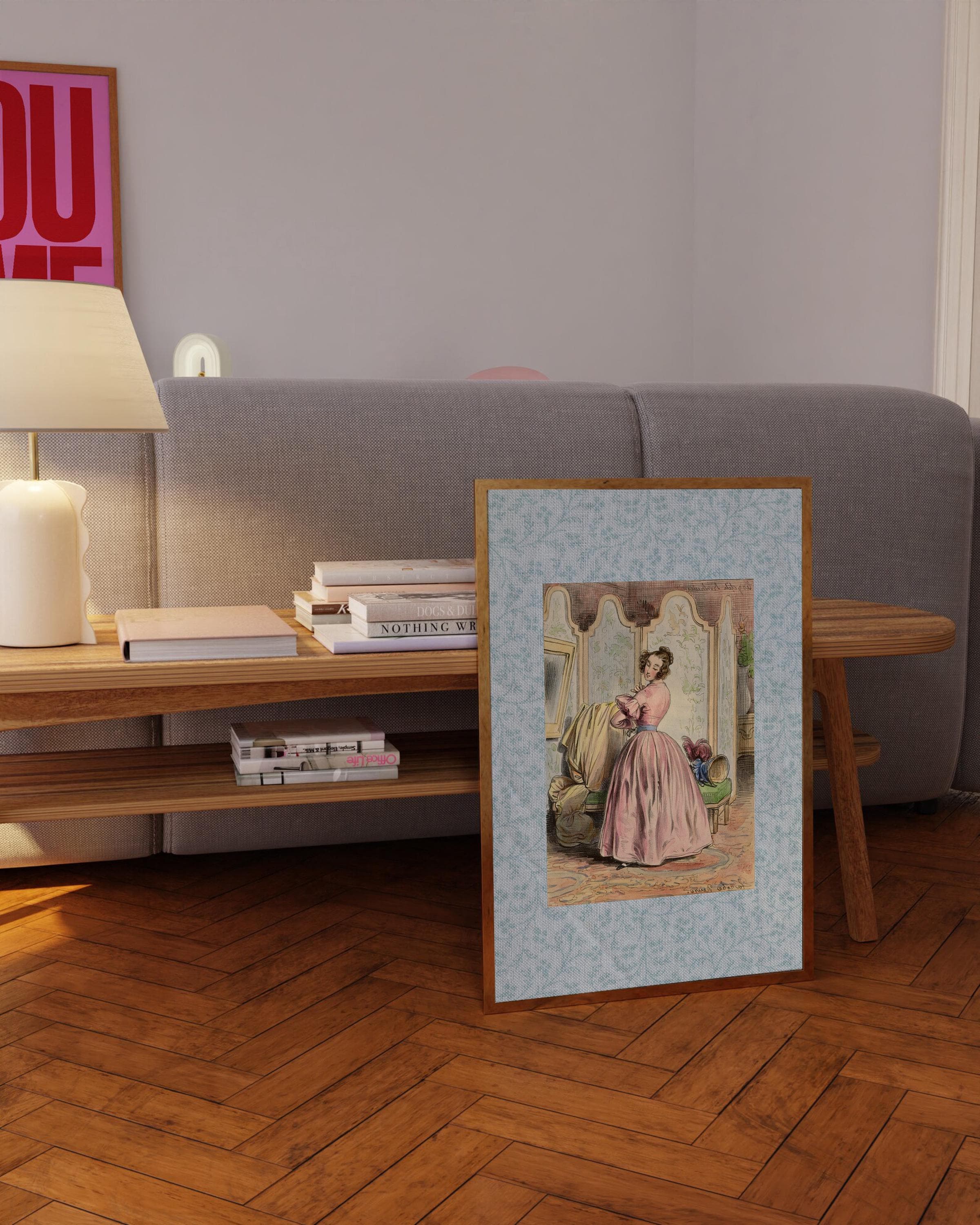Girl Nursery Print, PRINTABLE Wall Art, Fashion Art Print, Cottagecore Decor, Fashion Art Print, Vintage Art Decor, Girlhood decor