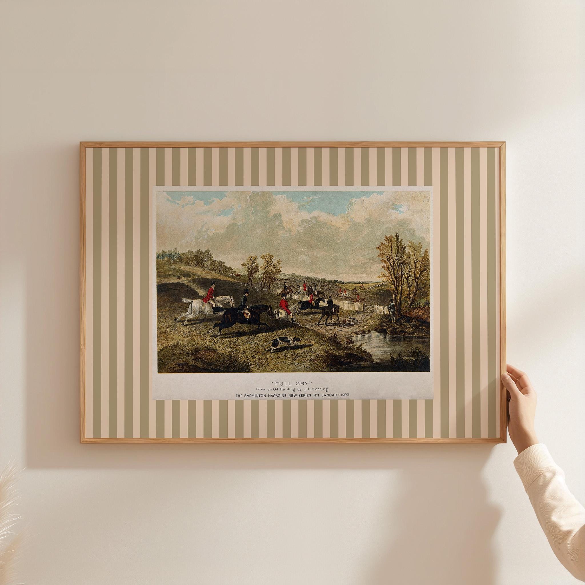 Boys Room Decor, Vintage Horse Art Print, Vintage Art Decor, Horse Painting, Digital Art Print, Vintage Nursery, Equestrian Art, Country Art