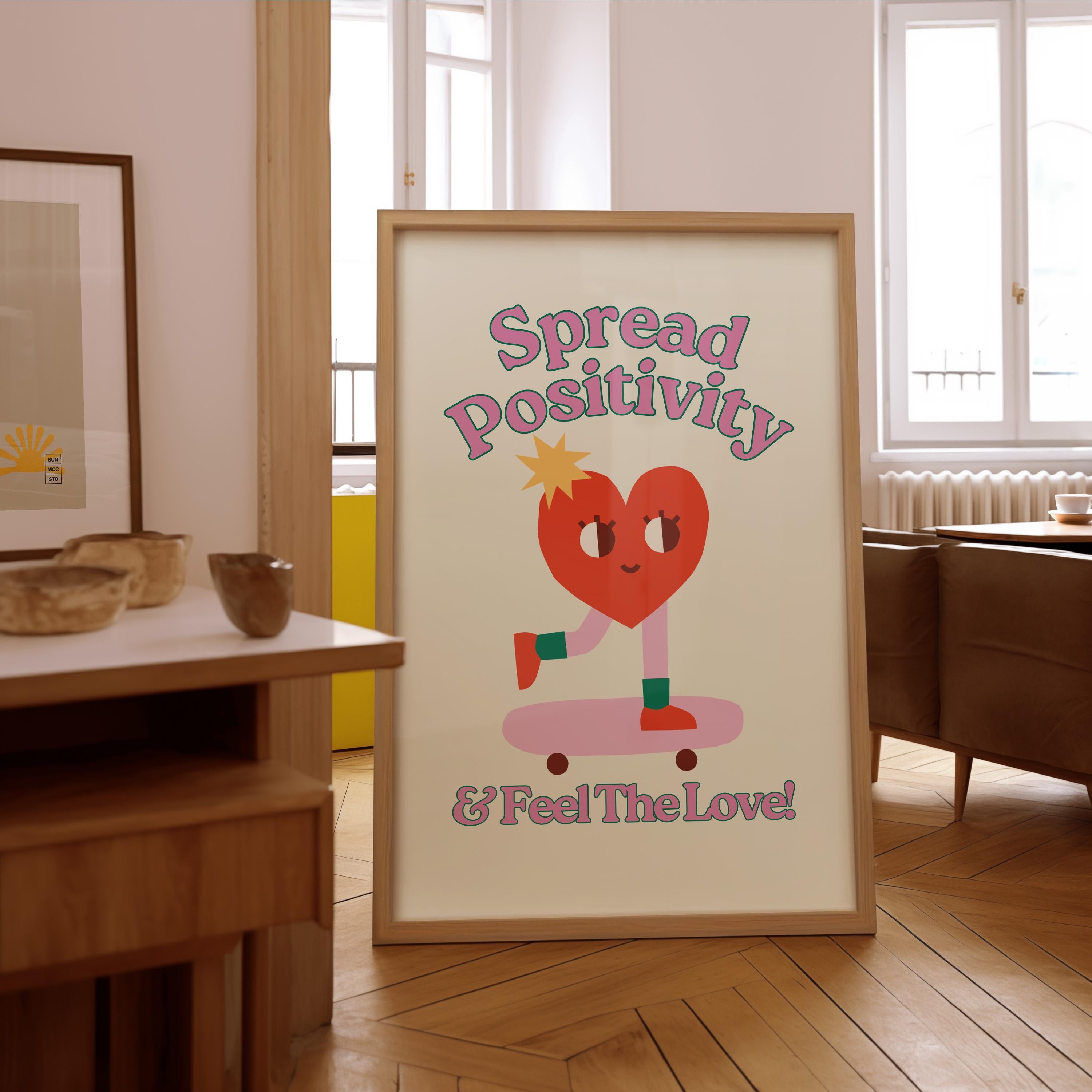 Classroom Art, Kids Room Art, Downloadable Print, Cartoon Art, Friendship Posters, Trendy Posters, Vintage Mascot Art, Cute Positive Poster