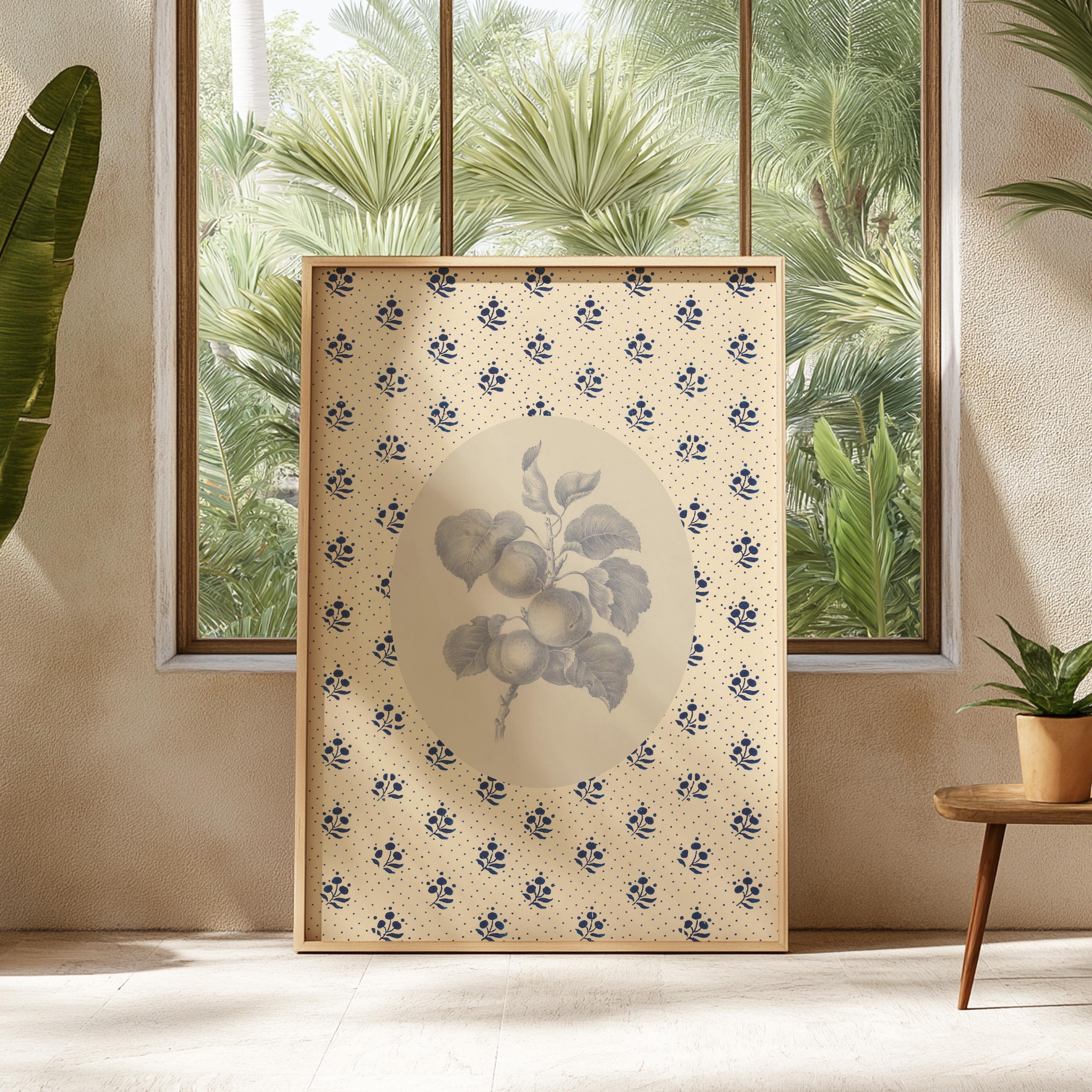 Floral Wall Decor, Chinoiserie Floral Art, Digital Prints, Floral Vintage Art, Vintage Aesthetic Art, Southern Style, Patterned Floral Art
