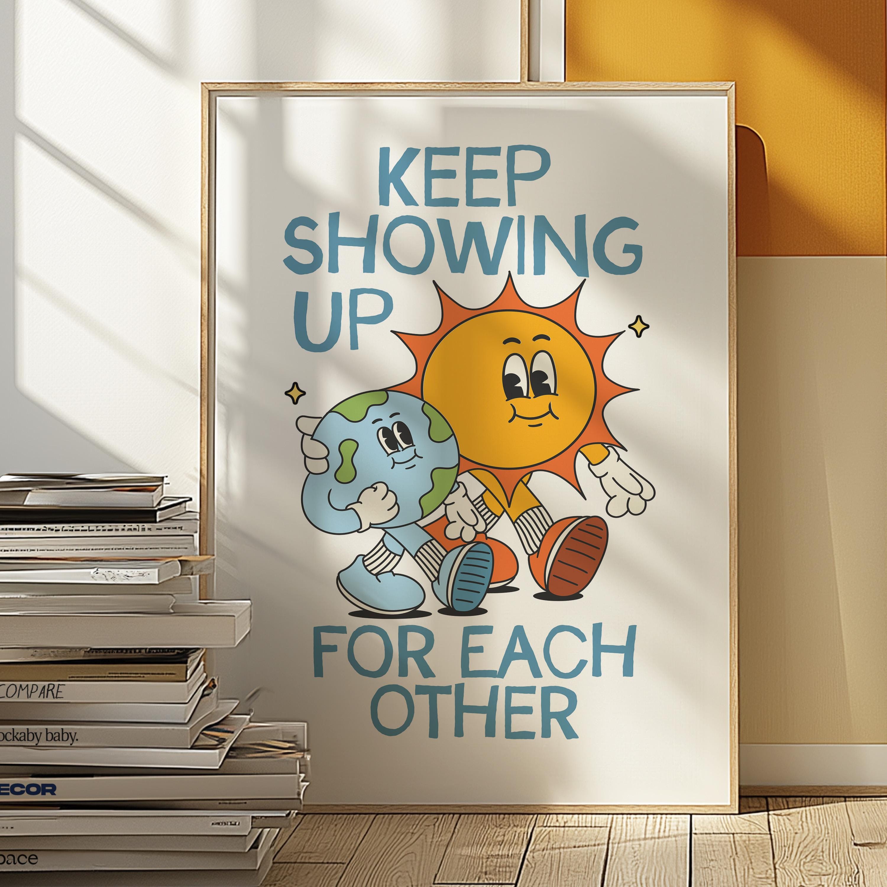 Retro Classroom Poster - Retro Characters Posters, Classroom Decor, Cute Posters, Inspirational Posters, Retro Wall Art, Teacher Posters