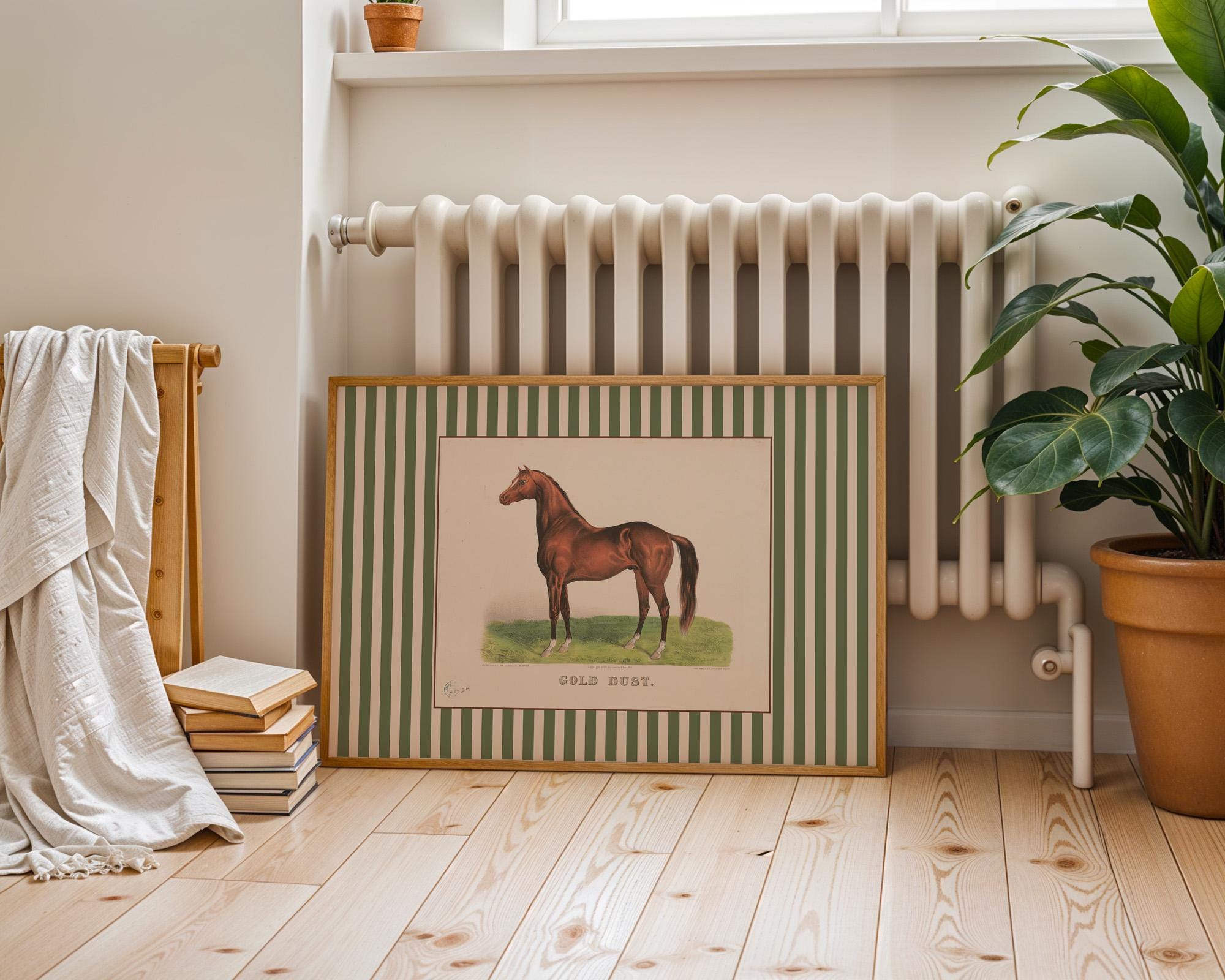 Horse Art Print, Vintage Nursery Art, Boys Room Decor, Vintage Horse Art Print, Vintage Art Decor, Horse Painting, Digital Art Print