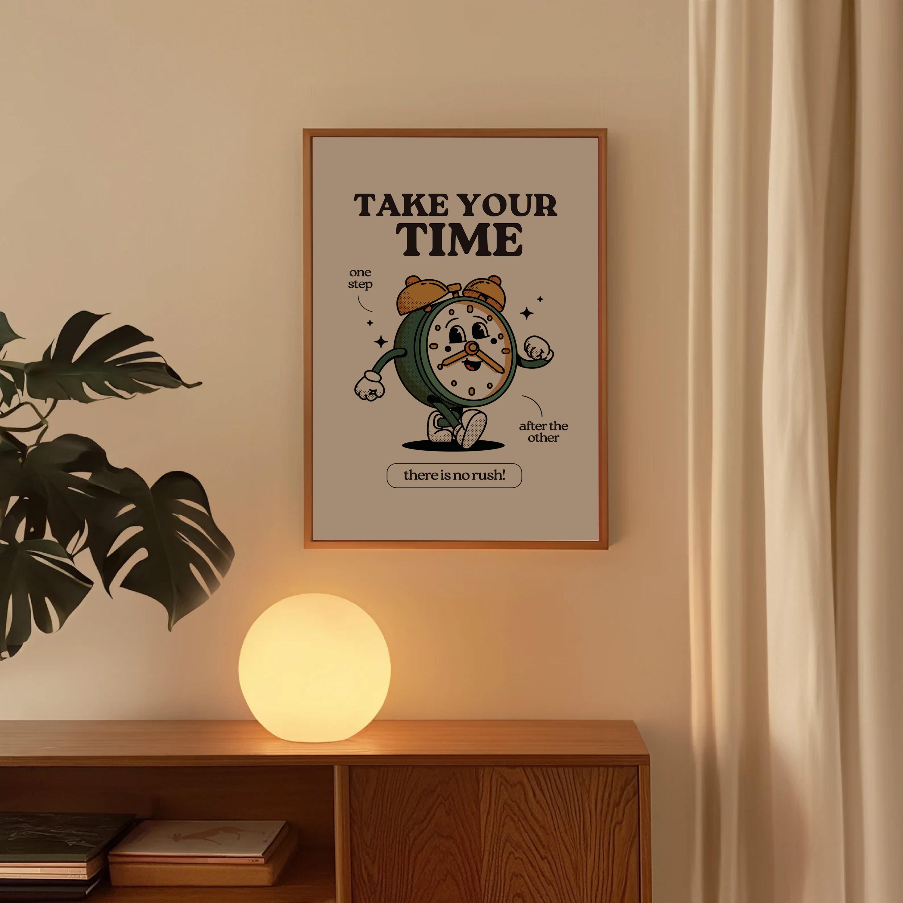 Retro Classroom Print, Wall Print, Cute Kids Art, Retro Cartoon Poster, Retro Quote Print, Cartoon Prints, Kid Art, Kids Posters, Motivation