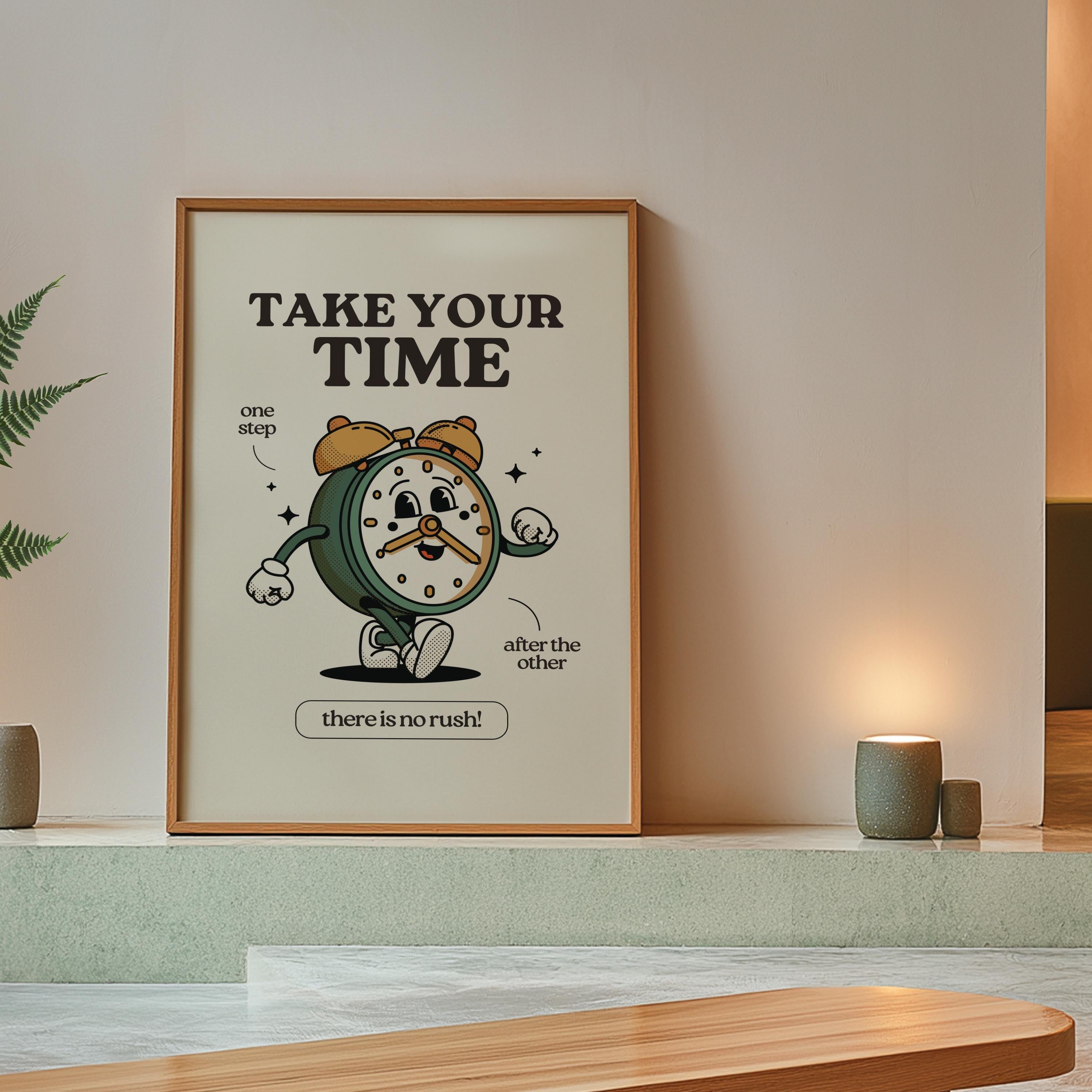 Retro Classroom Print, Wall Print, Cute Kids Art, Retro Cartoon Poster, Retro Quote Print, Cartoon Prints, Kid Art, Kids Posters, Motivation
