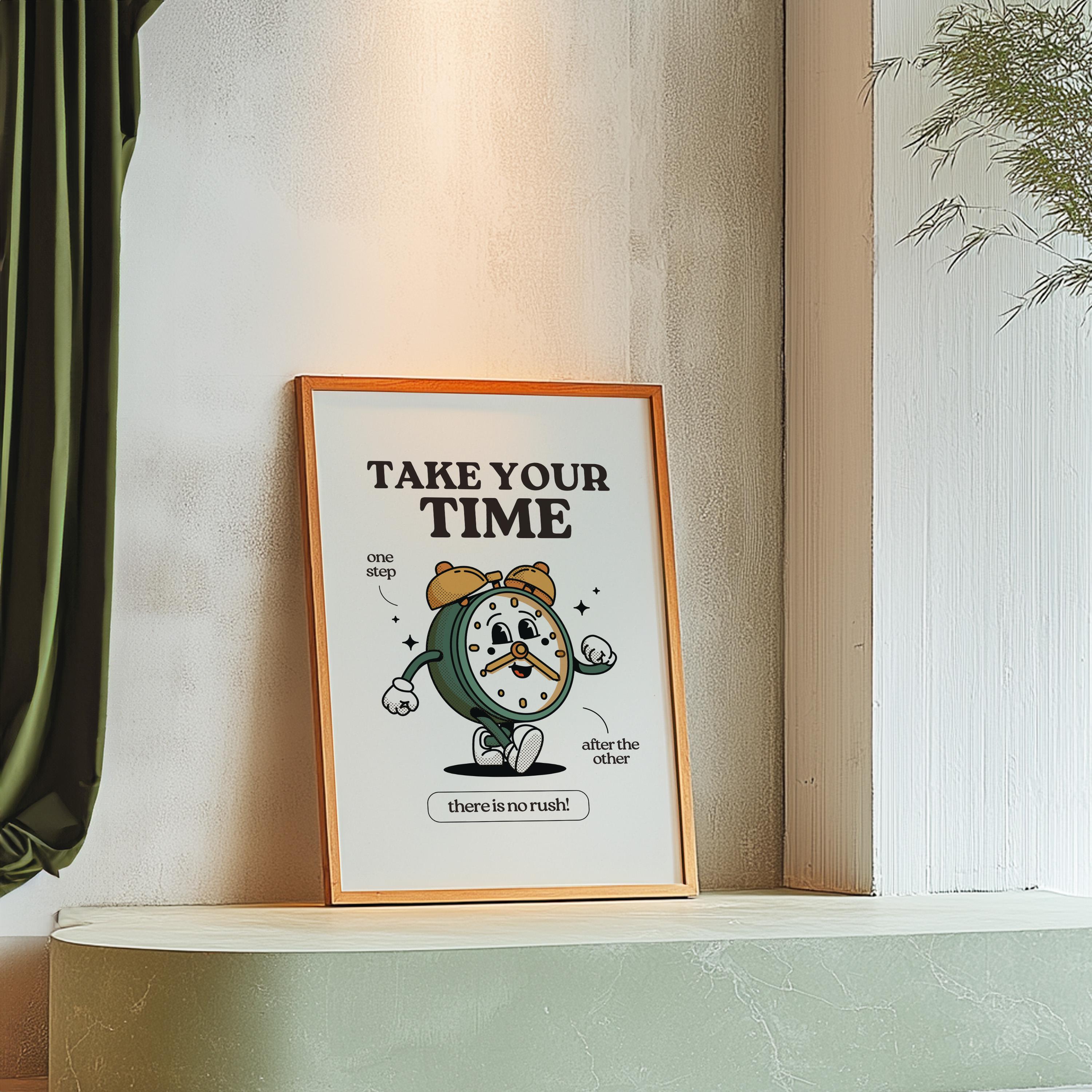Retro Classroom Print, Wall Print, Cute Kids Art, Retro Cartoon Poster, Retro Quote Print, Cartoon Prints, Kid Art, Kids Posters, Motivation