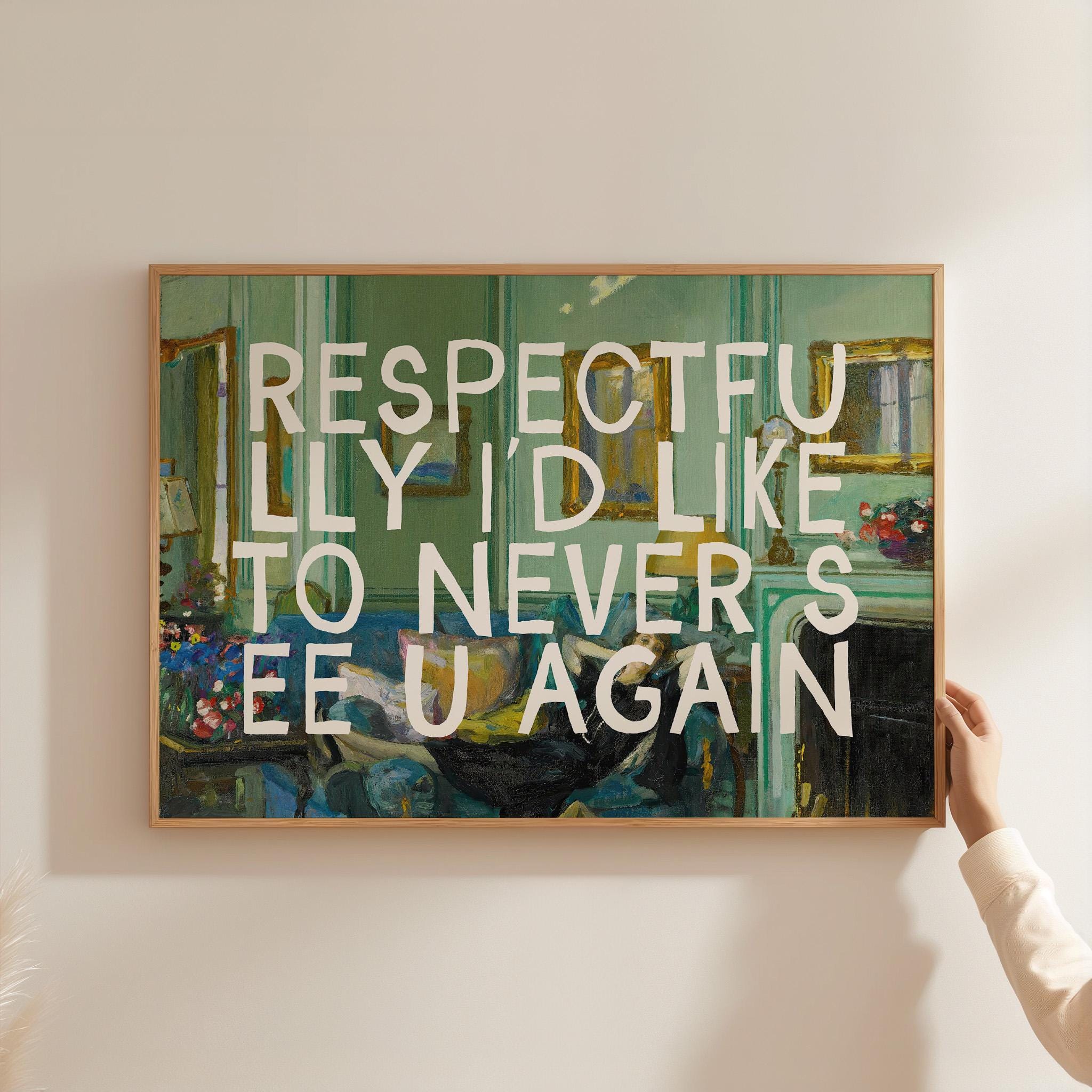 Girl Decor, Typography Print, Living Room Decor, Girly Art, Vintage Art Print, Painted Typography Art, Girly Wall Art