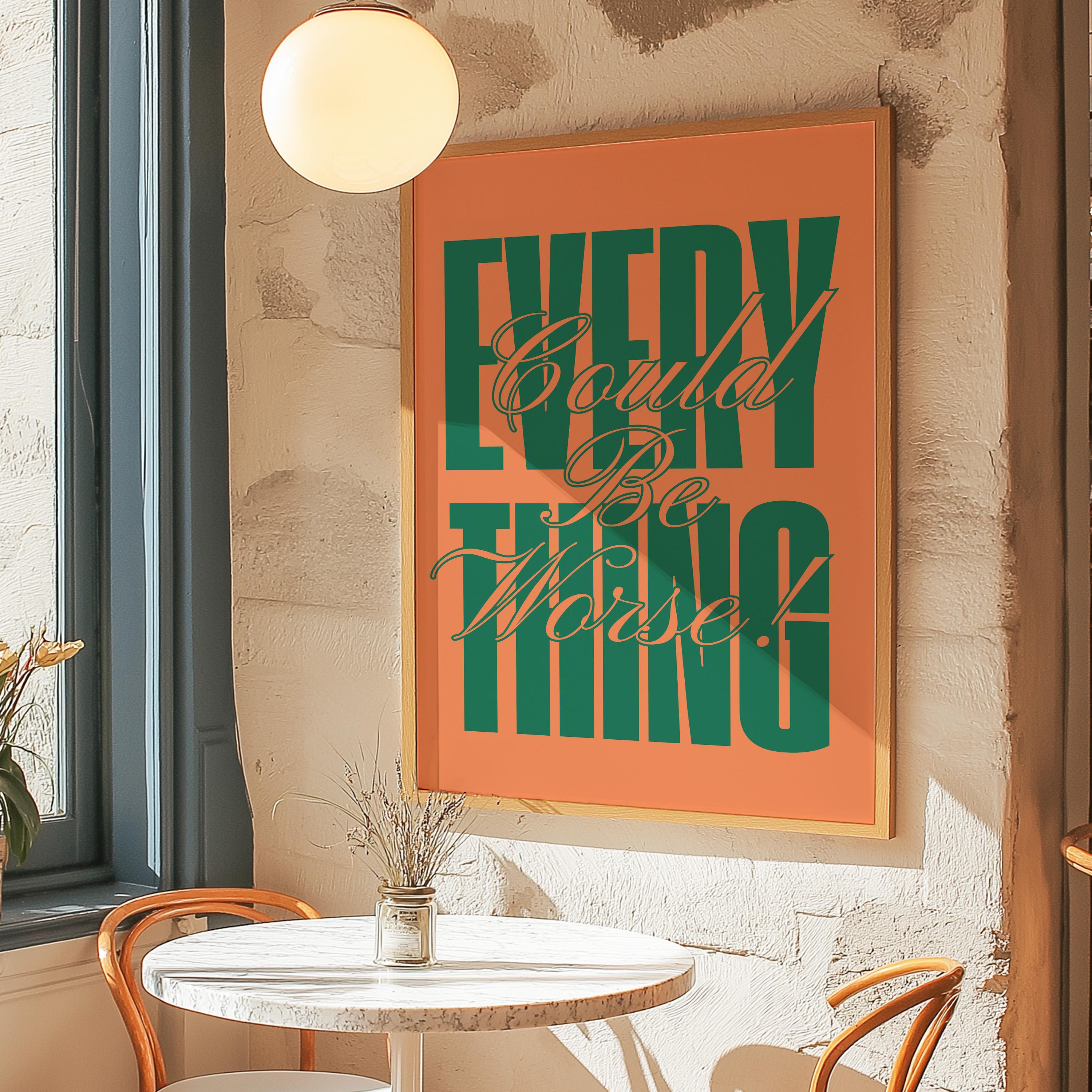 Modern Typography Poster | Trendy Art | Bold Type Poster | Gallery Wall Art | Printable Art | Instant Digital Download |  Funny Typography