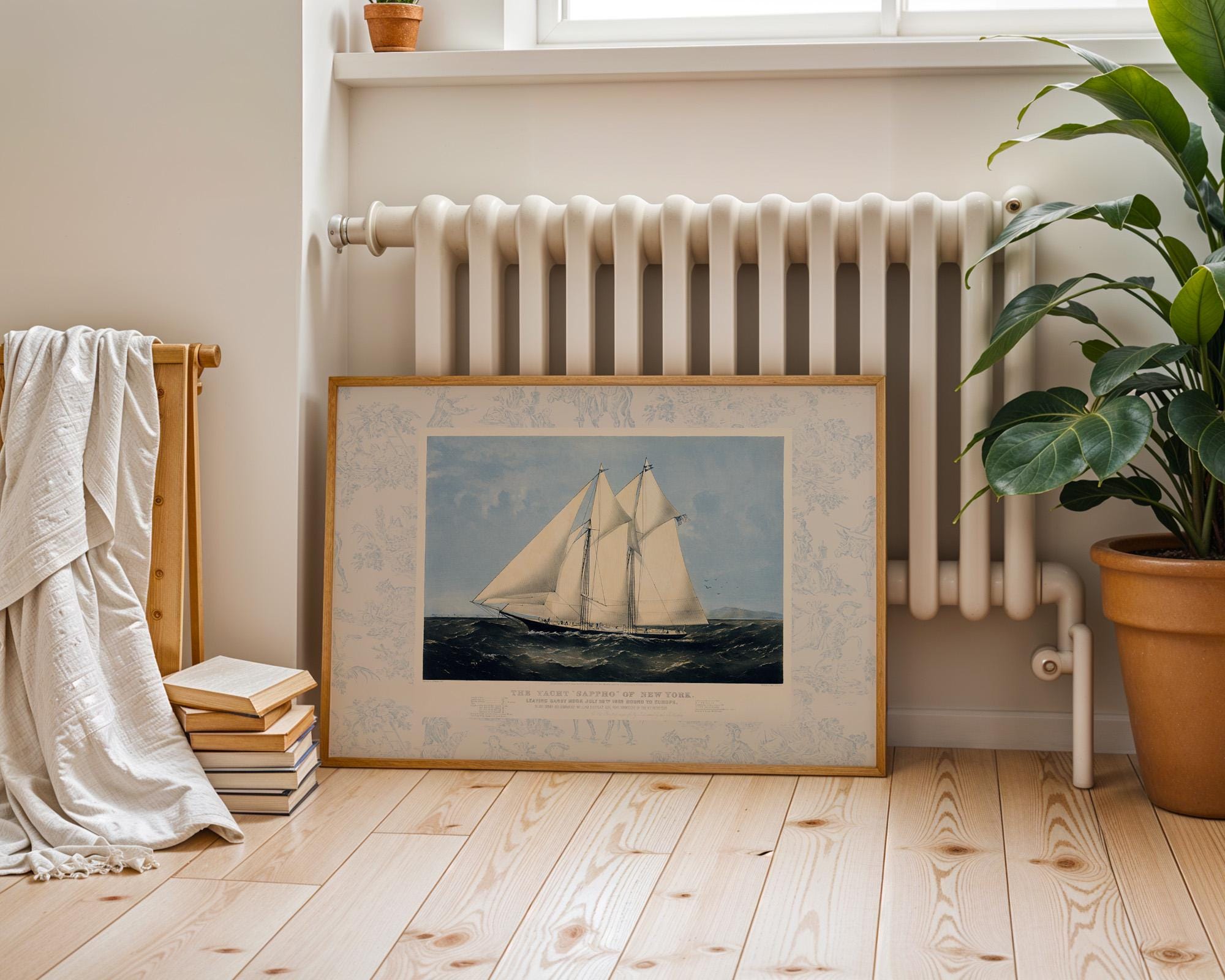 Ship Sketch Digital Download, Vintage Nautical Nursery Decor, Sailing Art Print, Antique Boat Drawing, Sea Wall Art for Kids Room, Toile