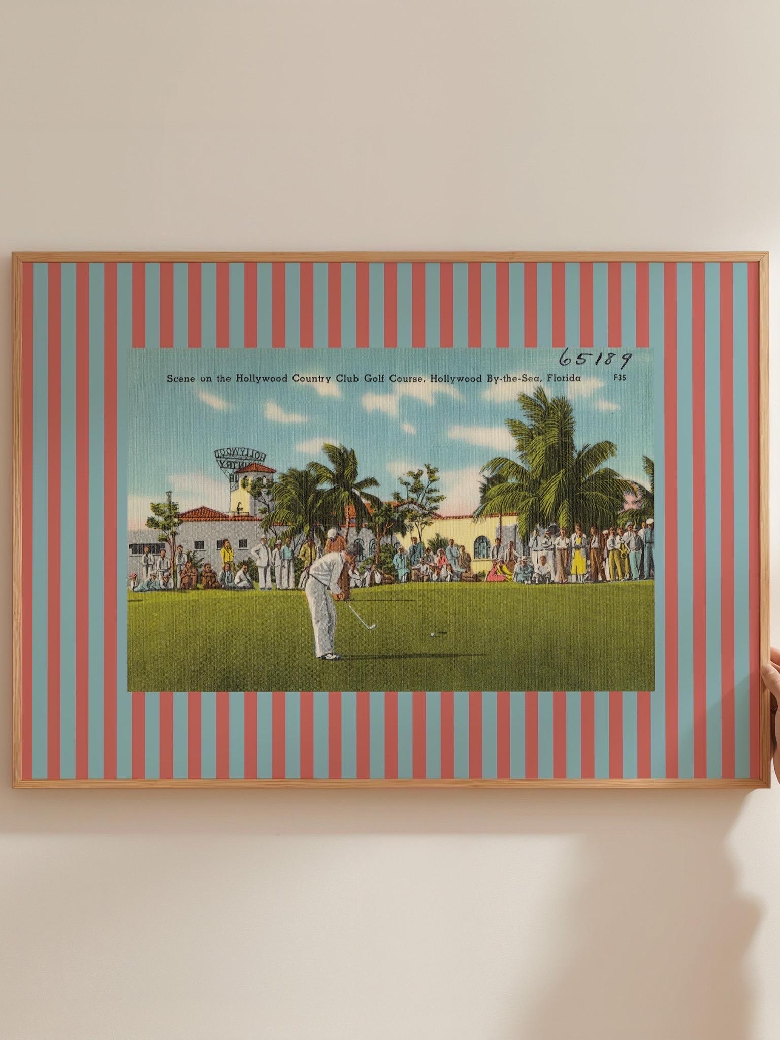 Set of 4 digital art prints, Golfers Print, Retro Gift for Golfer Dad, Horizontal Vintage, Office Decor, Golf Poster, Masters Art Print