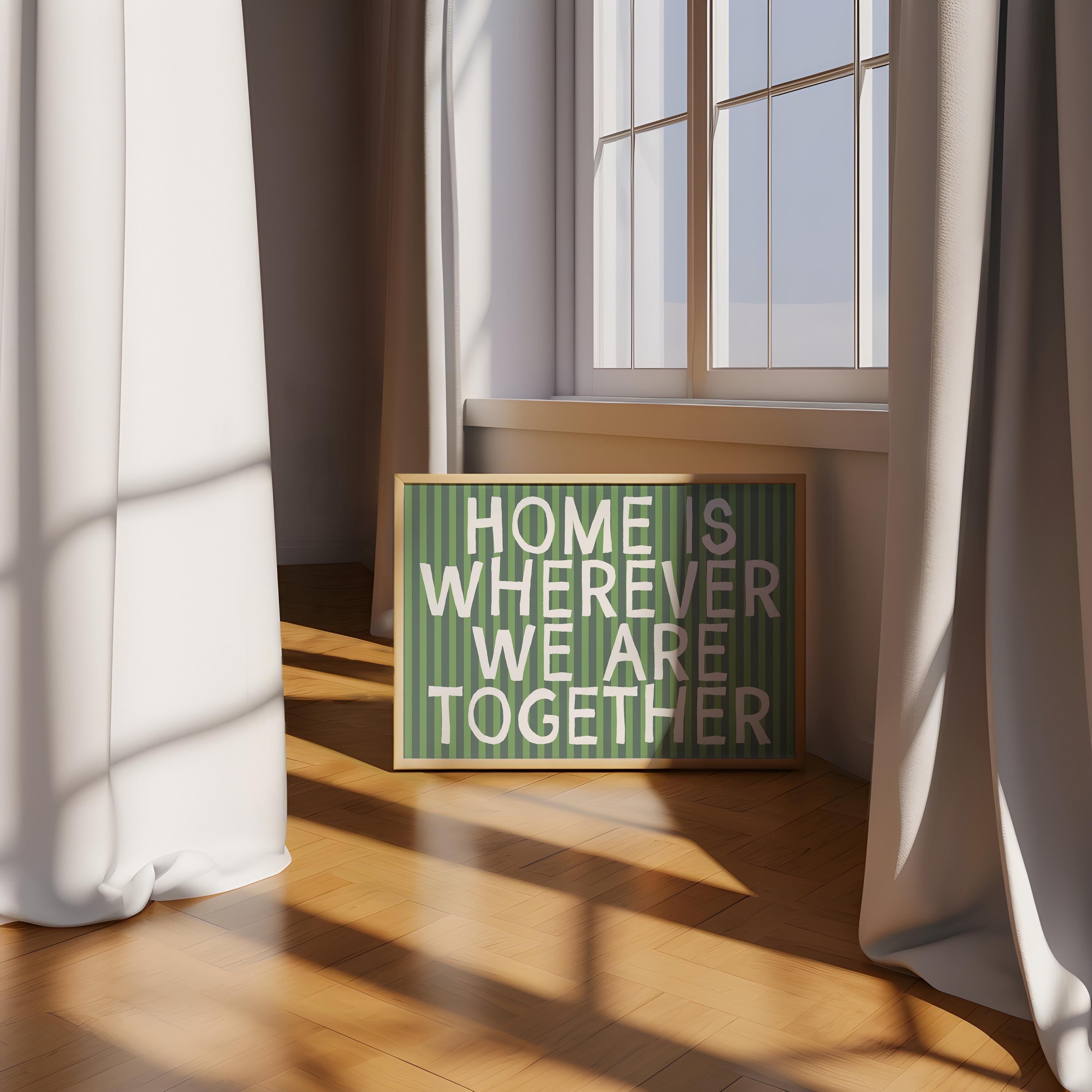 Cute Bedroom Print, Maximalist Couples Art, Trendy Striped Digital Prints for Home Decor, Instant Download Art for Bedroom
