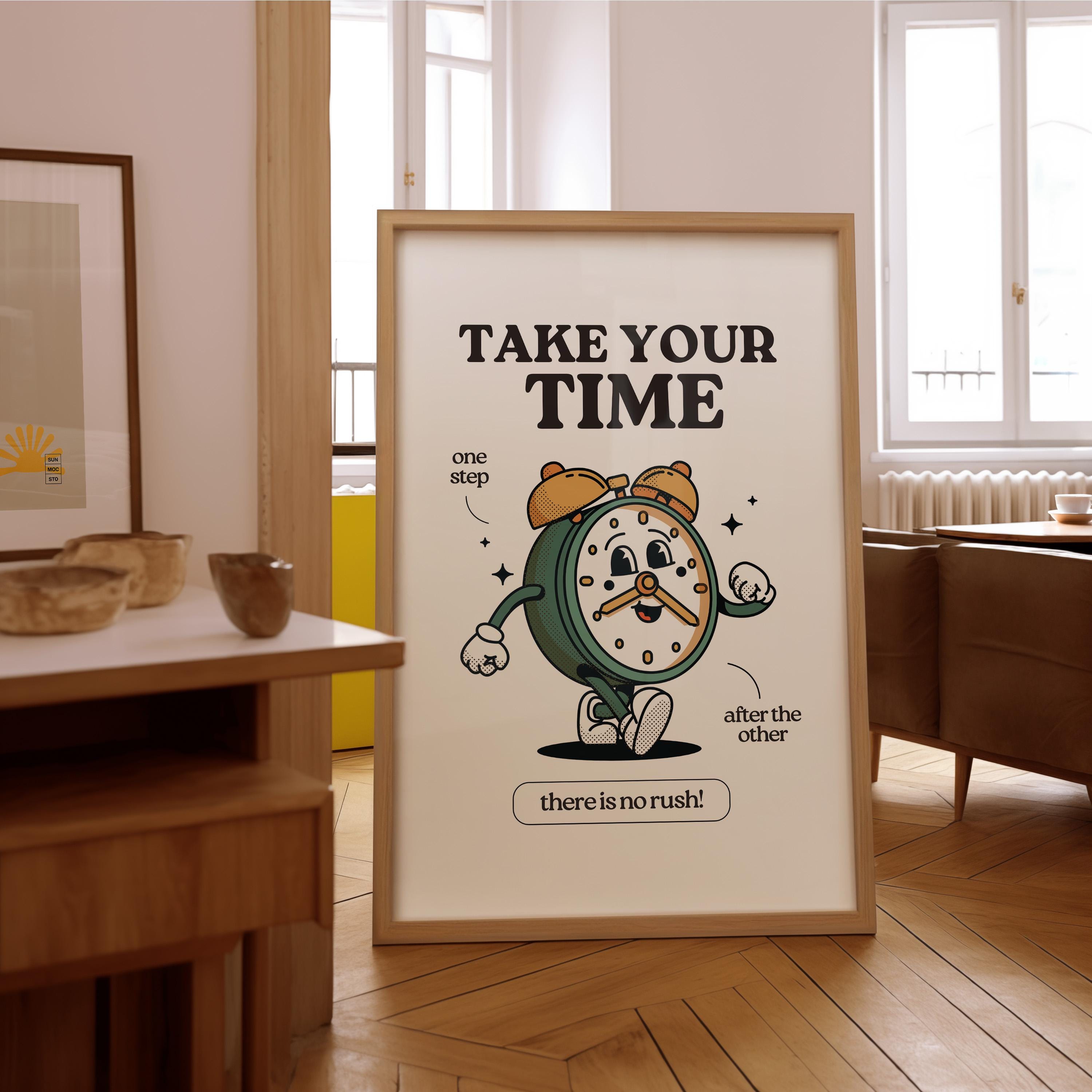 Retro Classroom Print, Wall Print, Cute Kids Art, Retro Cartoon Poster, Retro Quote Print, Cartoon Prints, Kid Art, Kids Posters, Motivation